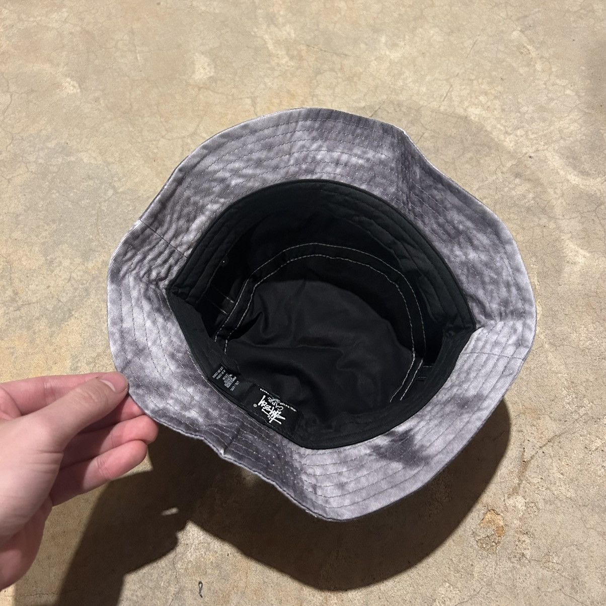 Stussy × Vintage Rare Stussy Stock Tie Dye Embroidered Logo Bucket Hat Size ONE SIZE - 6 Thumbnail