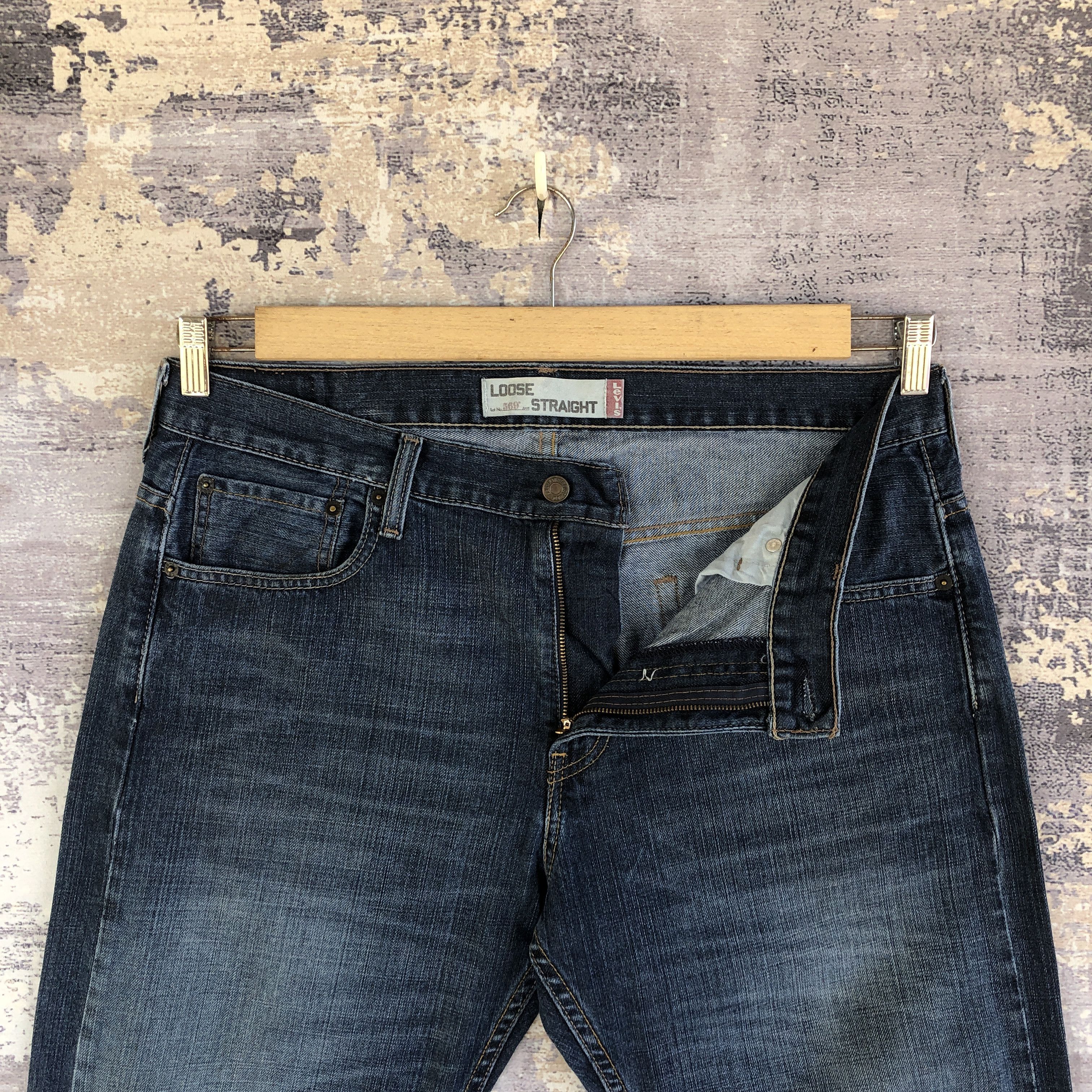 Levi's Vintage Y2K Levis 569 Baggy Jeans Levi's Faded Ripped Denim Size US 36 / EU 52 - 6 Thumbnail