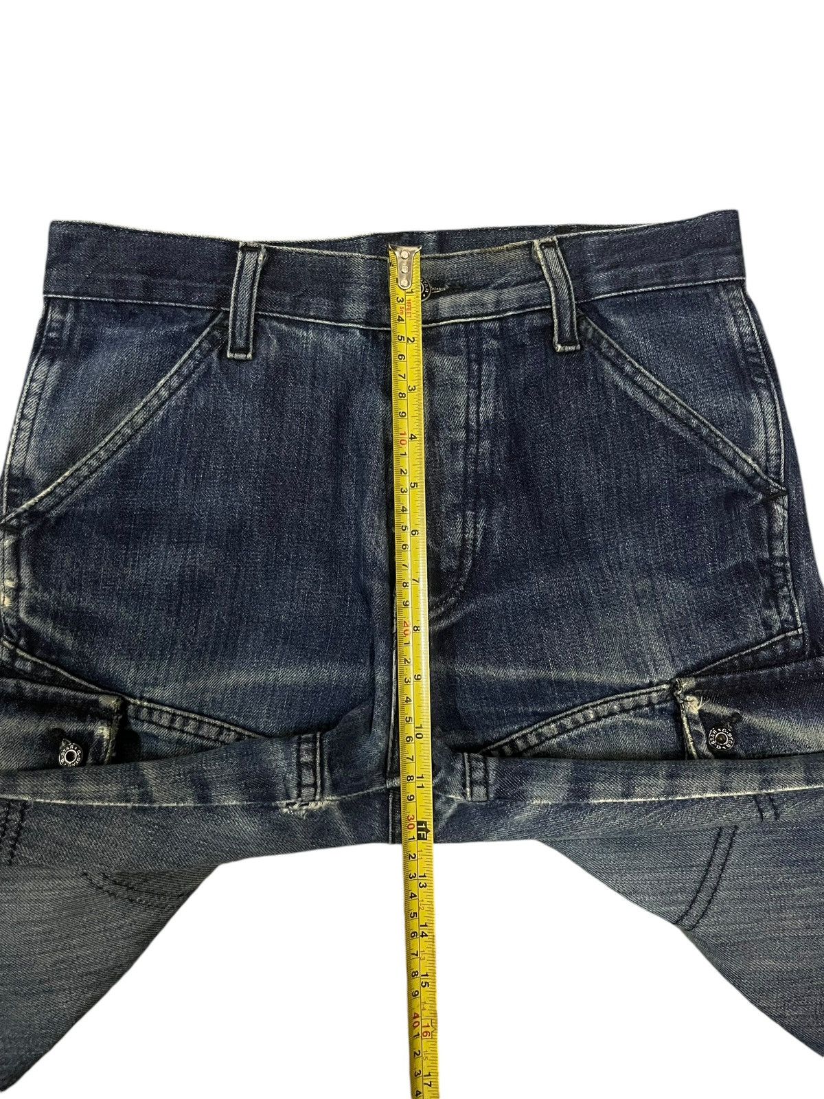 G-Star Vintage G Star Raw Blue Washed Cargo Ripped Distressed Jeans Size US 30 / EU 46 - 21 Thumbnail