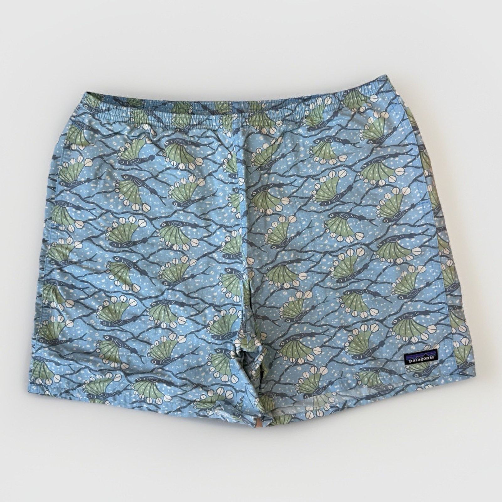 Patagonia Patagonia Baggies Large Blue Lined Shorts Lined 6" Inseam Size US 34 / EU 50 - 1 Thumbnail