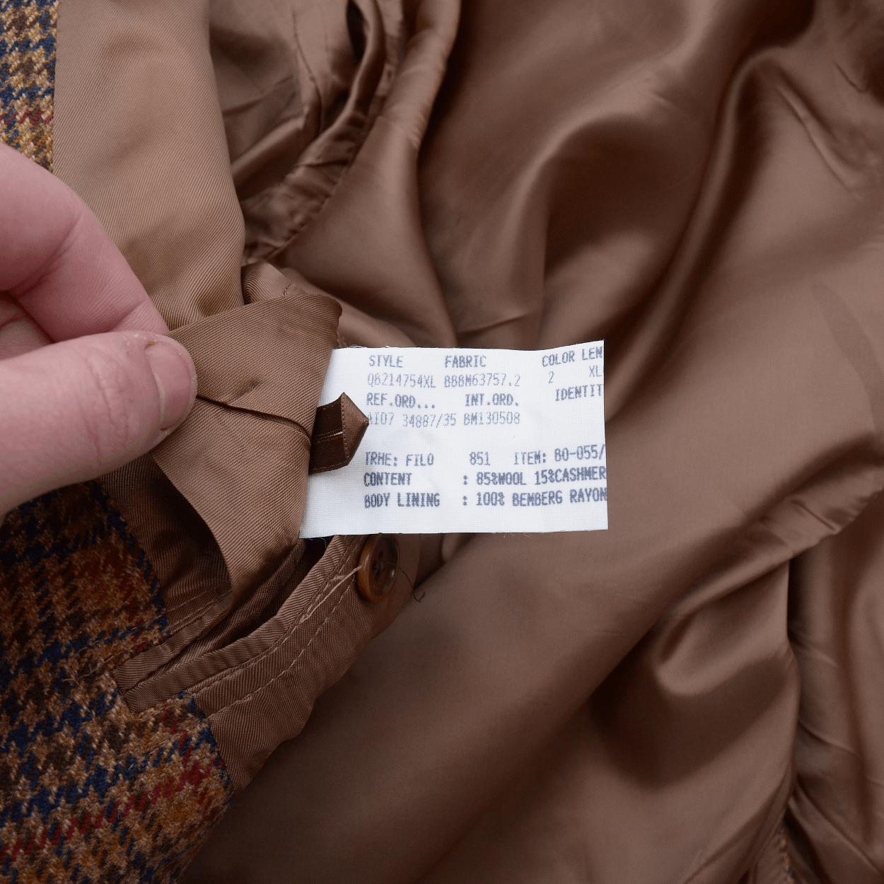 Brooks Brothers Brooks Brothers Tweed Wool Cashmere Brown Checks Blazer XL Size 46R - 10 Thumbnail