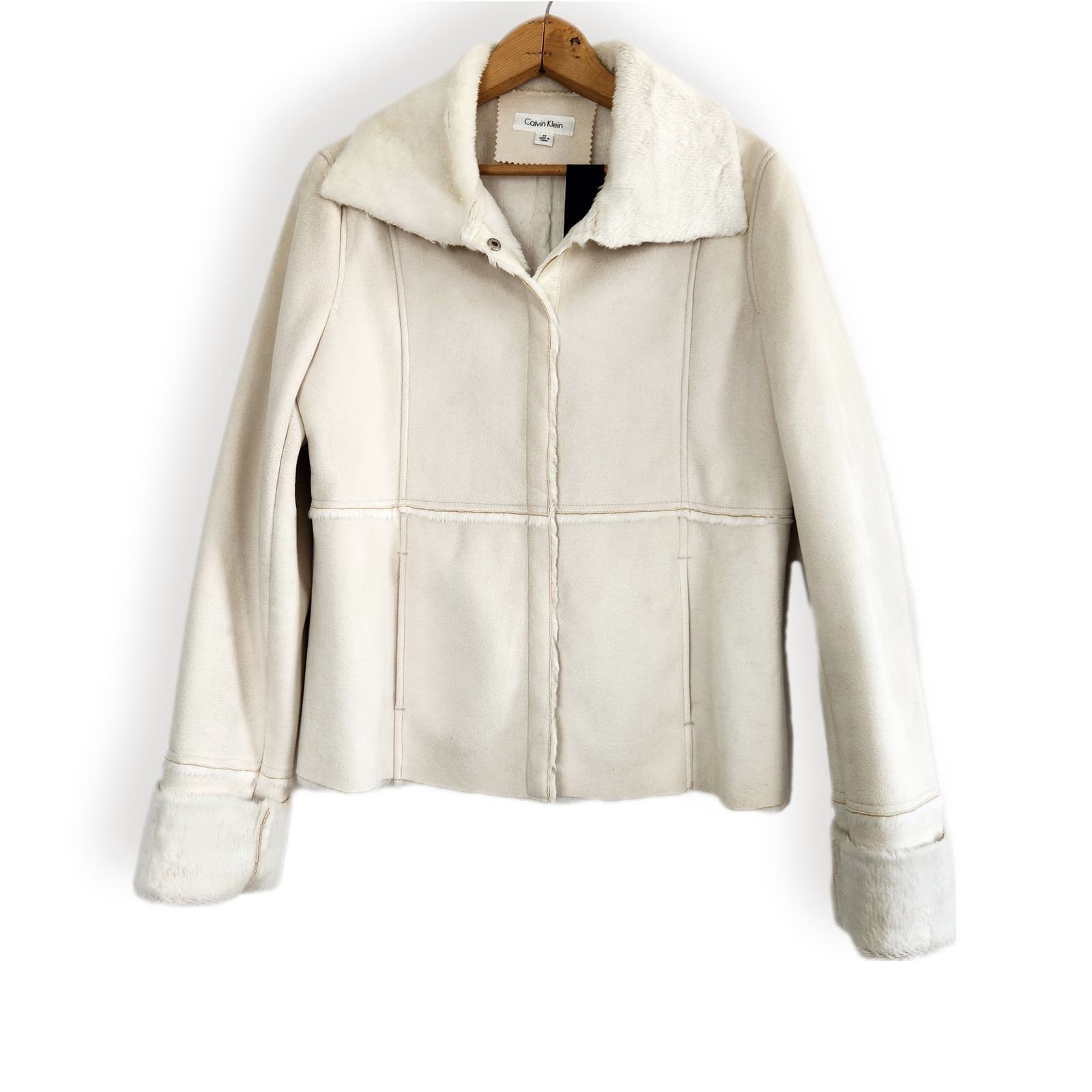 Vintage Calvin Klein Faux Suede Jacket M