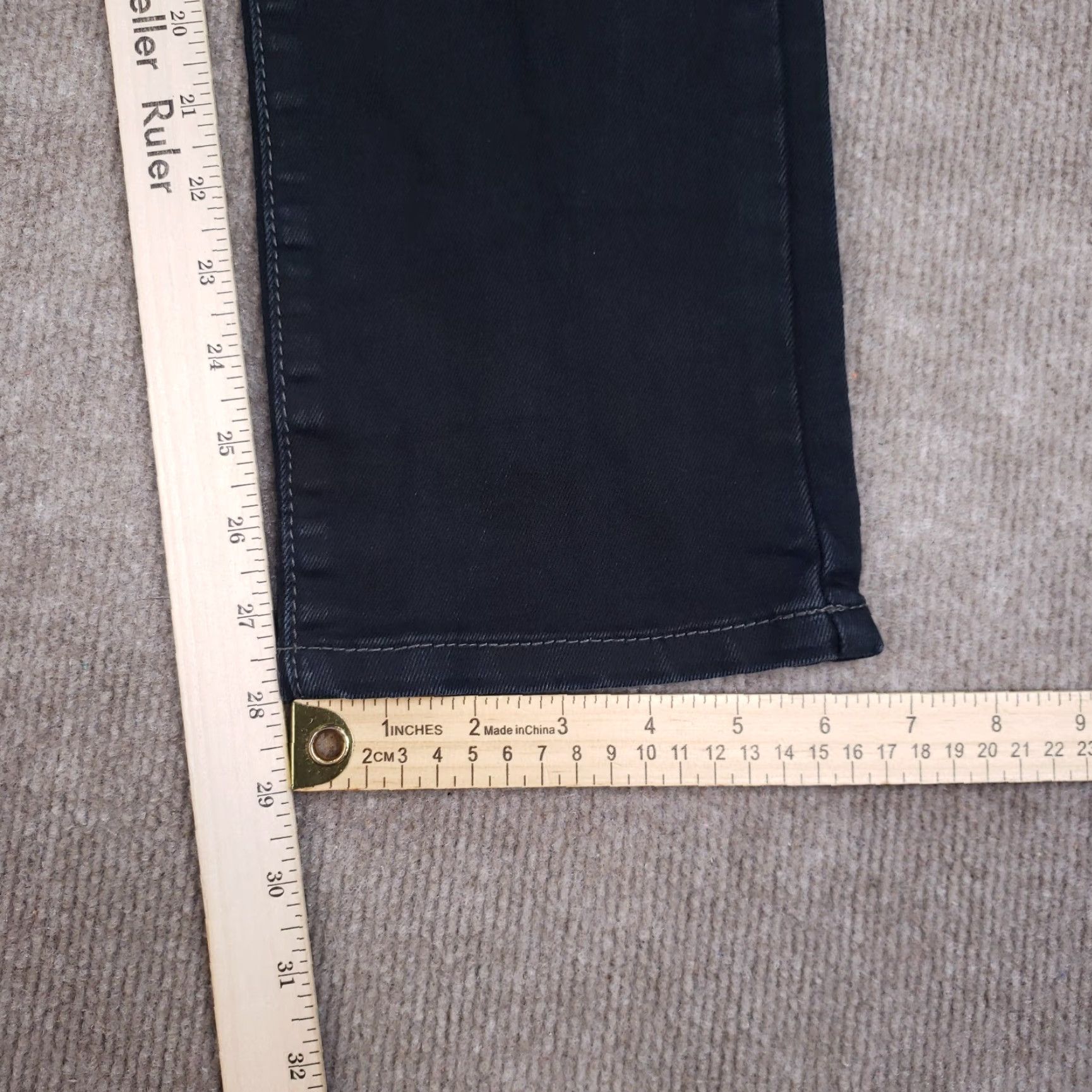 Lucky Brand Lucky Brand Womens Cooper Slim Stretch Dark Wash Blue Denim Jeans 14 Size 36" / US 14 / IT 50 - 3 Thumbnail