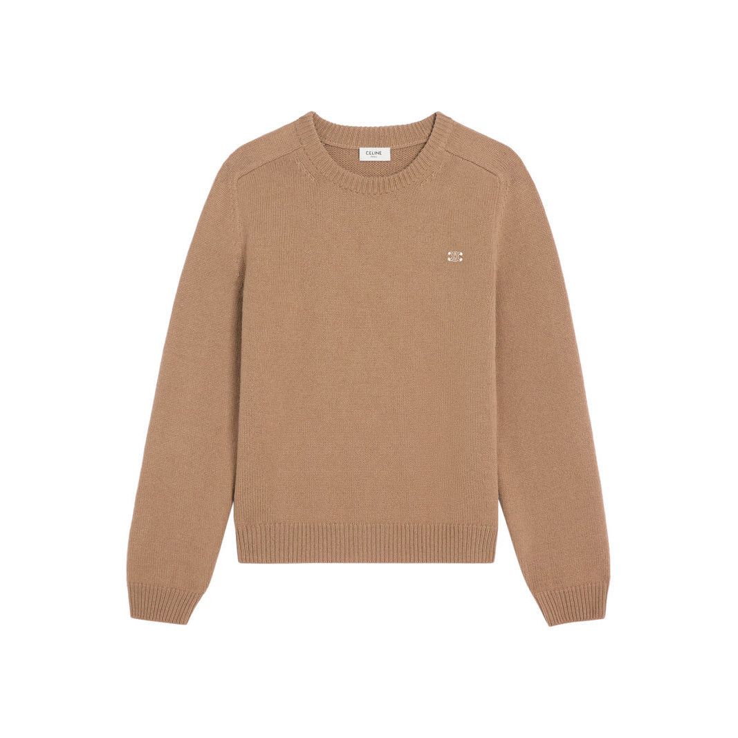 Celine CELINE $1350 Camel Wool/Cashmere Sweater New & Authentic (Me Size US L / EU 52-54 / 3 - 1 Thumbnail