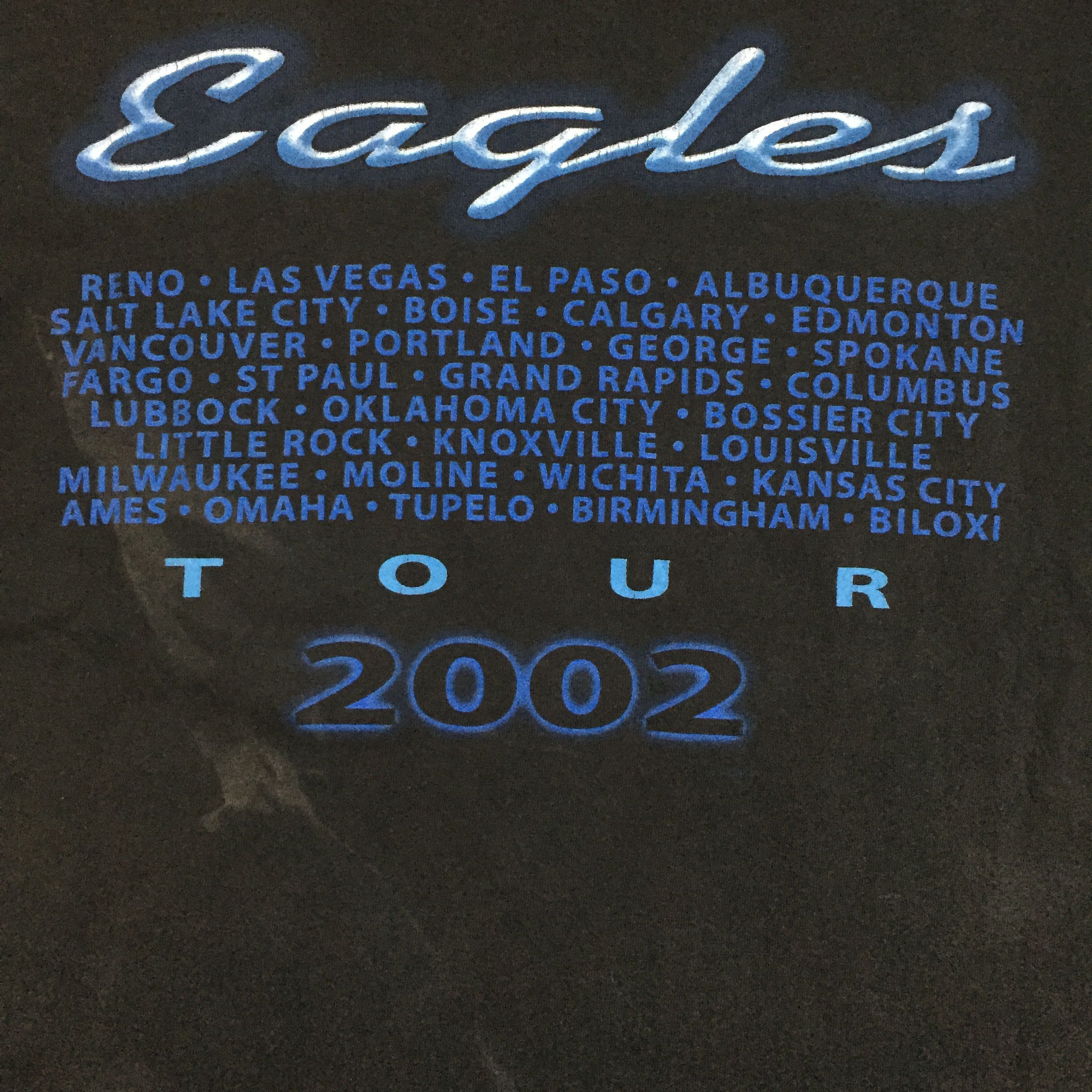Band Tees Vintage 00s Eagles Hotel California 2002 Tour Rock Band Tees Size US M / EU 48-50 / 2 - 3 Thumbnail