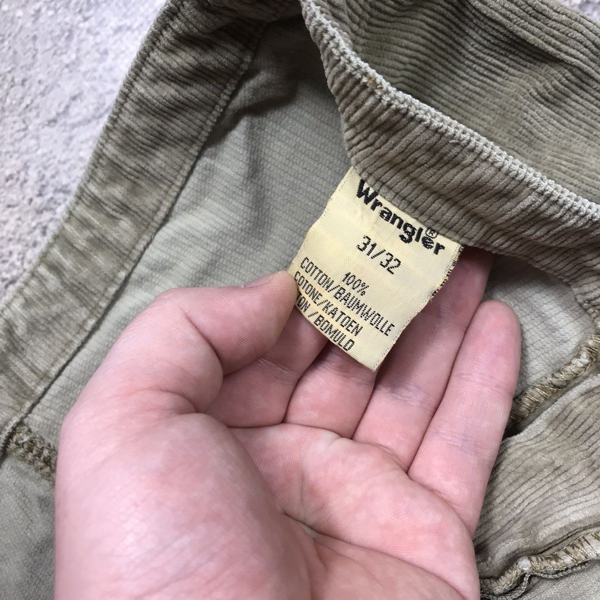 Vintage Vintage Y2K Wrangler Baggy Flared Pants Thrashed Grunge 31 Size 31" - 5 Thumbnail