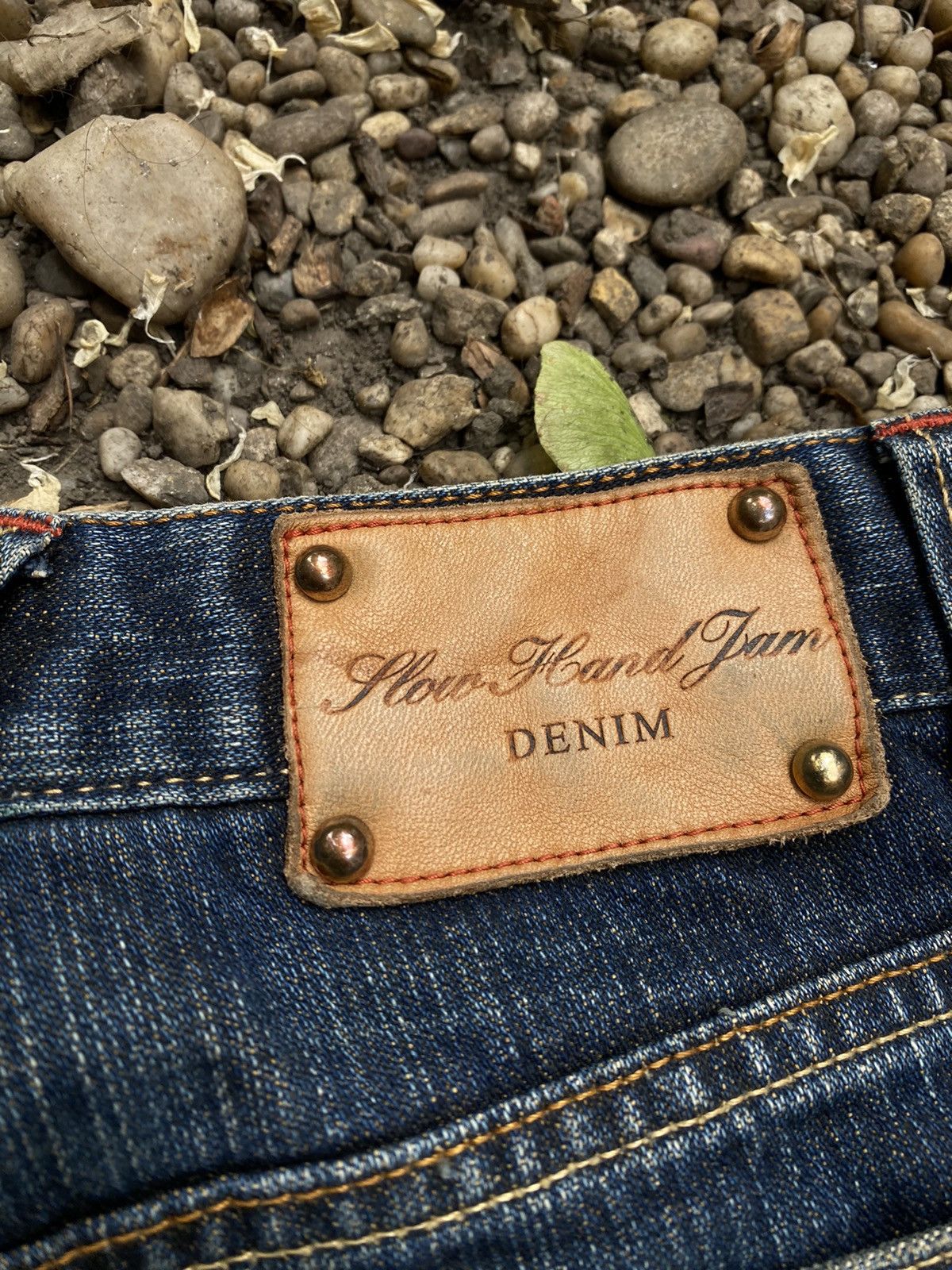 Japanese Brand Slow Hand Jam Distressed Flared Jeans Size 26" / US 2 / IT 38 - 15 Thumbnail