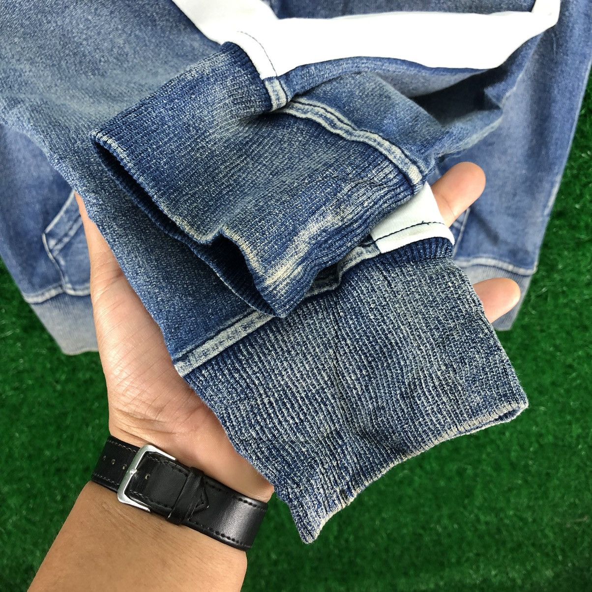 Japanese Brand Vintage Indigo Blue Dyed Zipper Sweater Hoodie by Baycrest Size US M / EU 48-50 / 2 - 11 Thumbnail