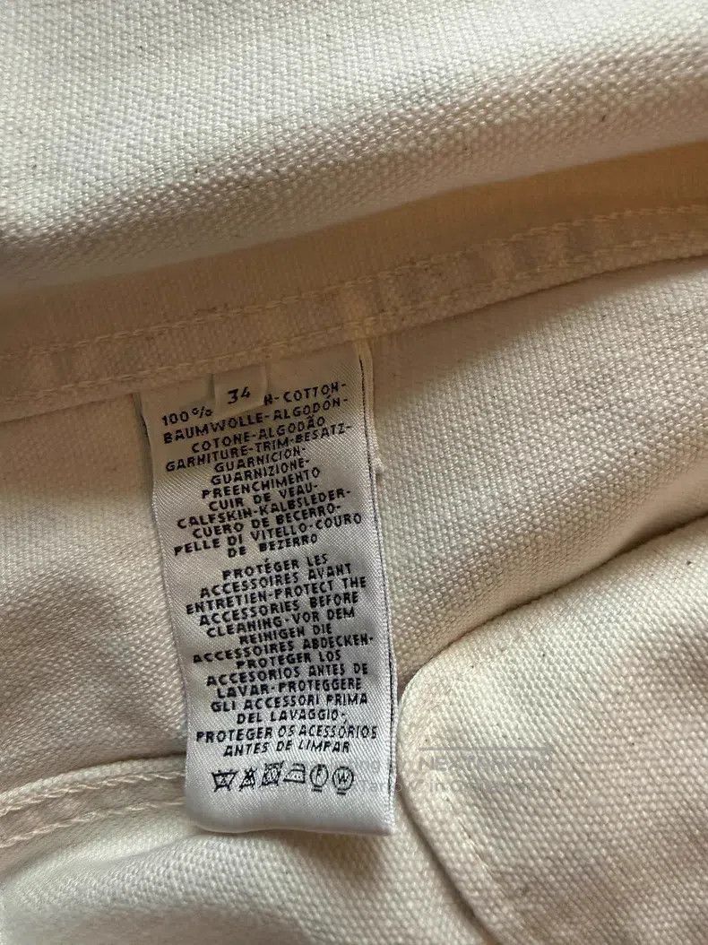 Hermes Hermes Pig Nose Full Logo Denim Jacket Beige Size XXS / US 00 / IT 34 - 4 Thumbnail