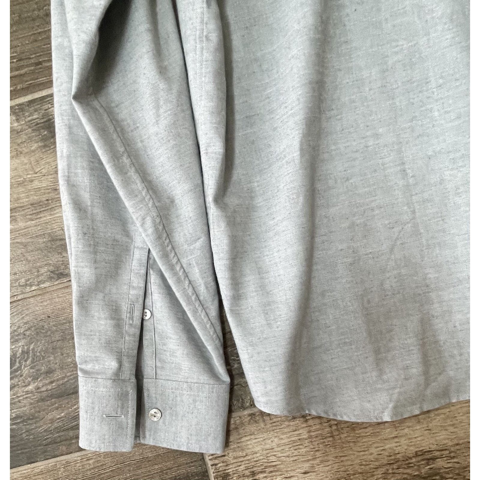 Agnona $1695 NWT Agnona Gray Cashmere Shirt Luxury Button Front 2XL Size US XXL / EU 58 / 5 - 6 Thumbnail