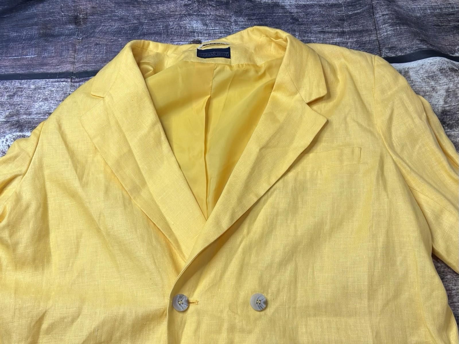 Other Herman Geist Blazer Jacket Womens Size 20 3XL Pure Linen Size 3XL / US 20-22 - 4 Thumbnail