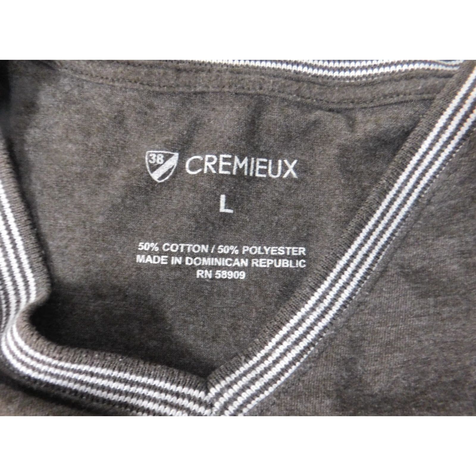 Cremieux Cremieux Mens Sweater Pullover V-Neck Long Sleeve Brown Large L Knit Cotton Polyester Stretch Button Logo UK London Modern 90s? Size US L / EU 52-54 / 3 - 5 Thumbnail