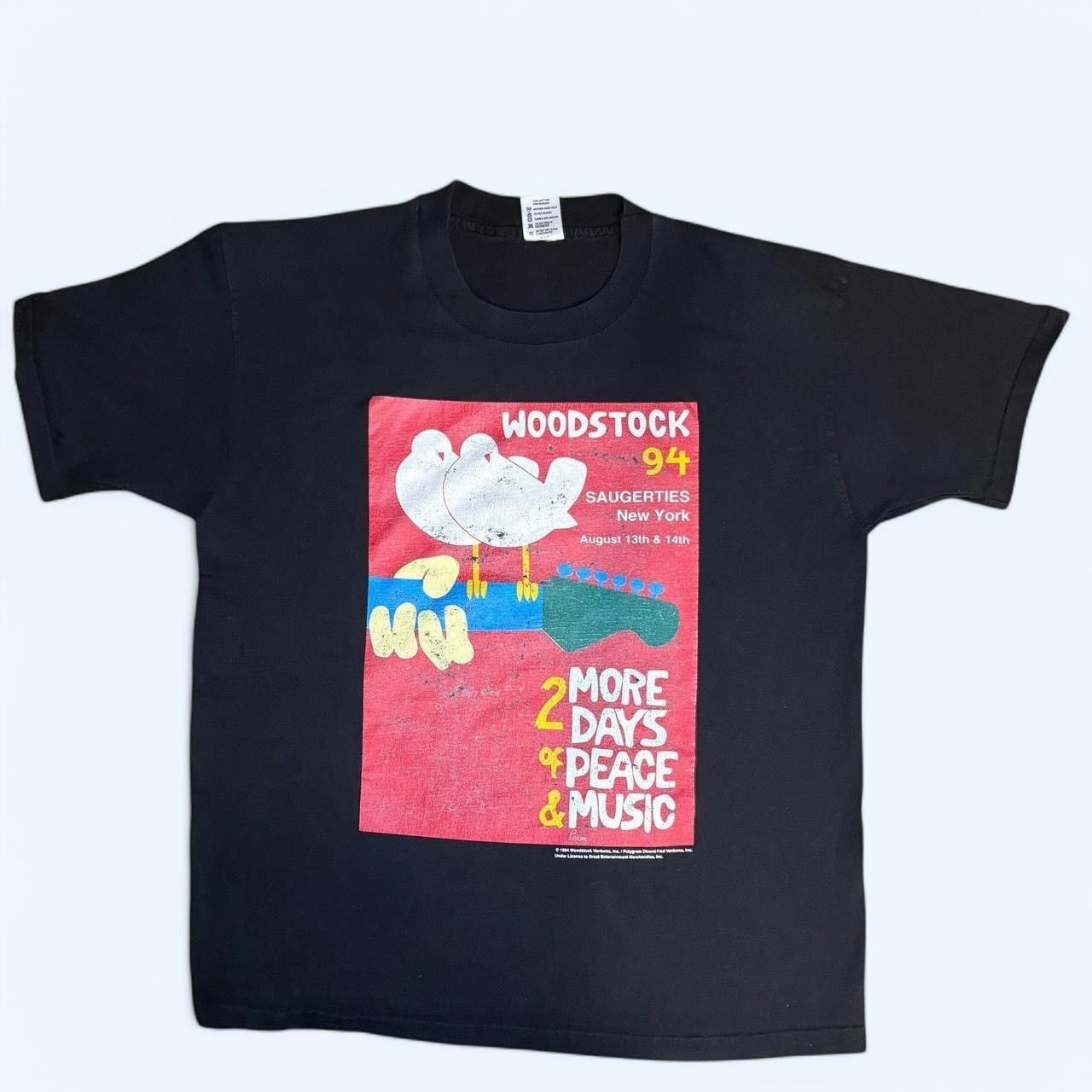 Band Tees × Vintage Rare Woodstock 1994 "2 More Days of Peace & Music" Vintage Size US L / EU 52-54 / 3 - 1 Thumbnail