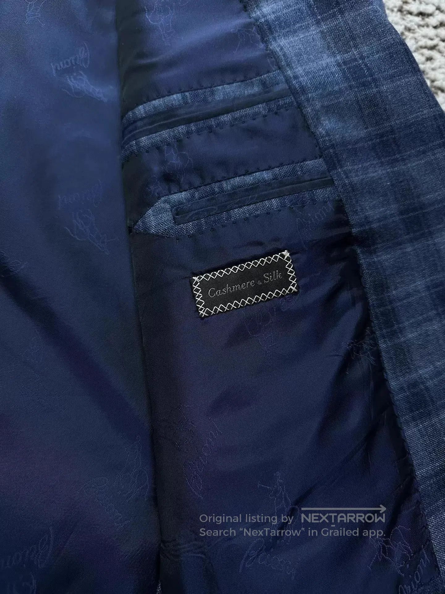 Brioni Blue Plaid Pattern Blazer - XL. Size US XL / EU 56 / 4 - 5 Thumbnail