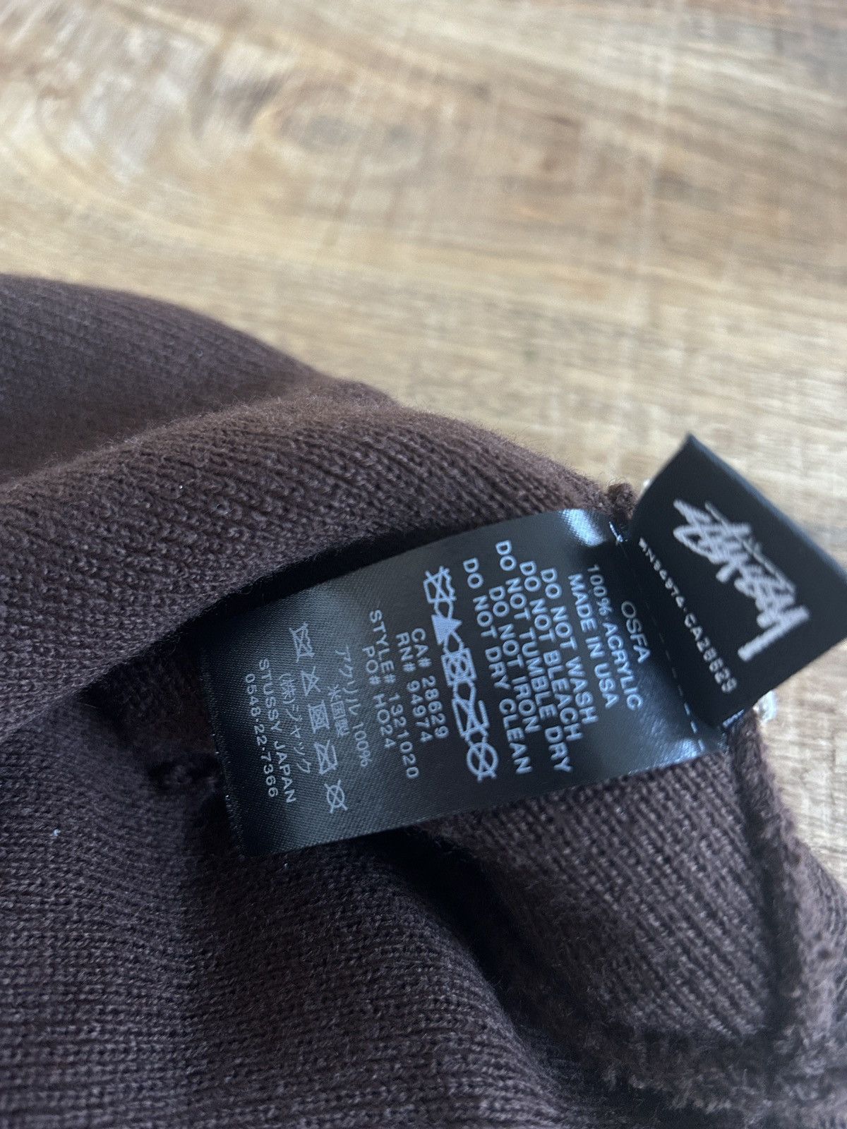 Stussy Stussy cuff stock beanie accessory hat streetwear brown Size ONE SIZE - 3 Thumbnail