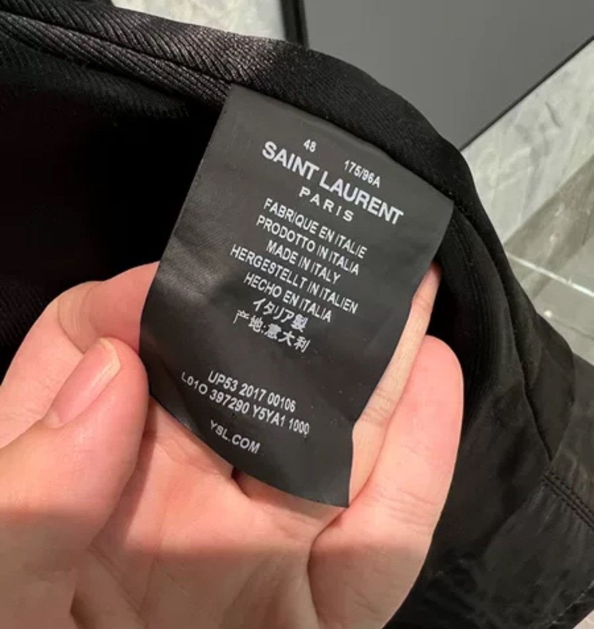 Saint Laurent Paris × Yves Saint Laurent Saint Laurent genuine sheepskin L01 leather jacket Size US M / EU 48-50 / 2 - 4 Thumbnail