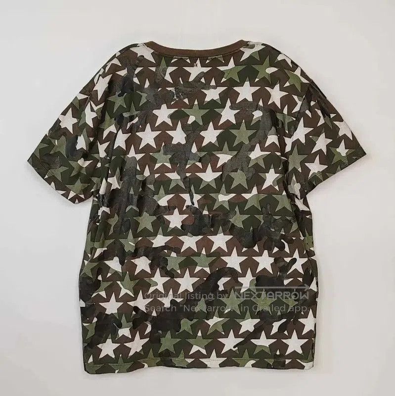 Valentino Valentino Green Star Print Cotton T-Shirt . Size US M / EU 48-50 / 2 - 2 Thumbnail