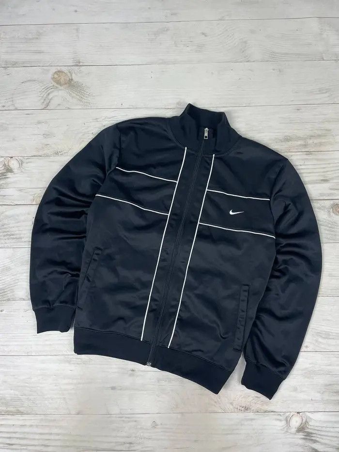 Nike Vintage Nike Track Jacket 00s Logo Swoosh Striped Y2K Size US L / EU 52-54 / 3 - 1 Thumbnail
