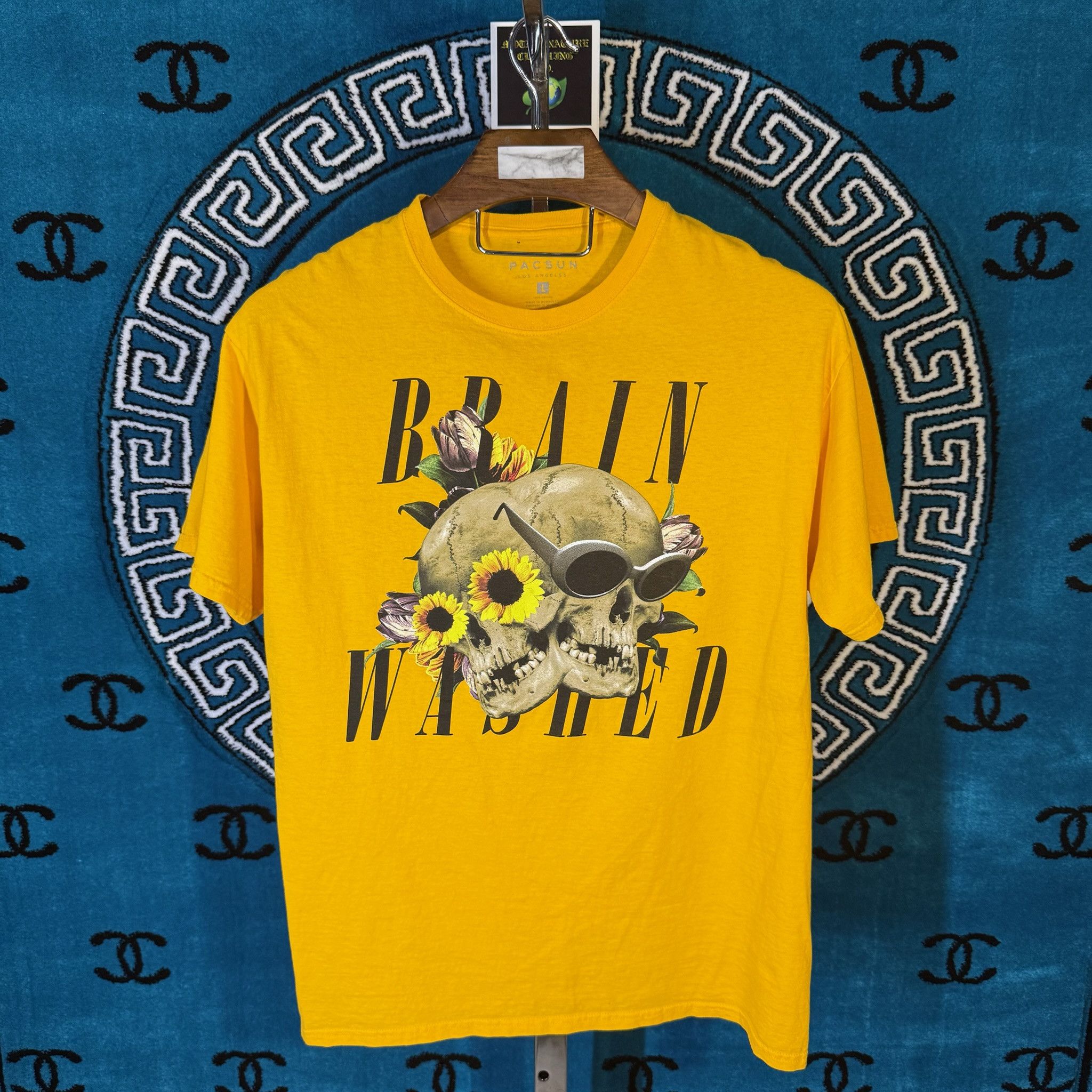 Pacsun FLORA ICONA BRAIN WASHED S/S T SHIRT Size US L / EU 52-54 / 3 - 1 Preview