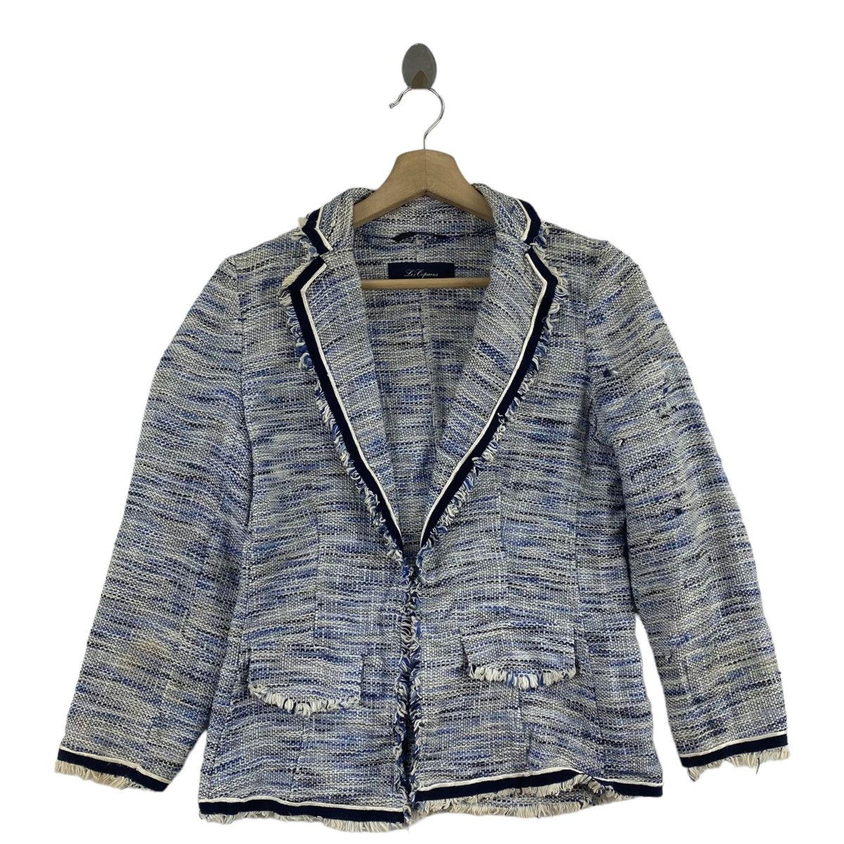 Les Copains LES COPAINS Blue Italian Brand Wool Blue Coat Size S / US 4 / IT 40 - 1 Thumbnail
