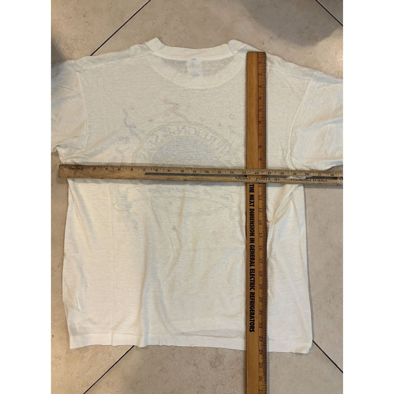 Vintage VINTAGE Breakaway T-Shirt Men’s Large White 80s 90s Graphic Print Crew Neck Short Sleeve Hanes Beefy-T United States Mens Size US L / EU 52-54 / 3 - 5 Thumbnail