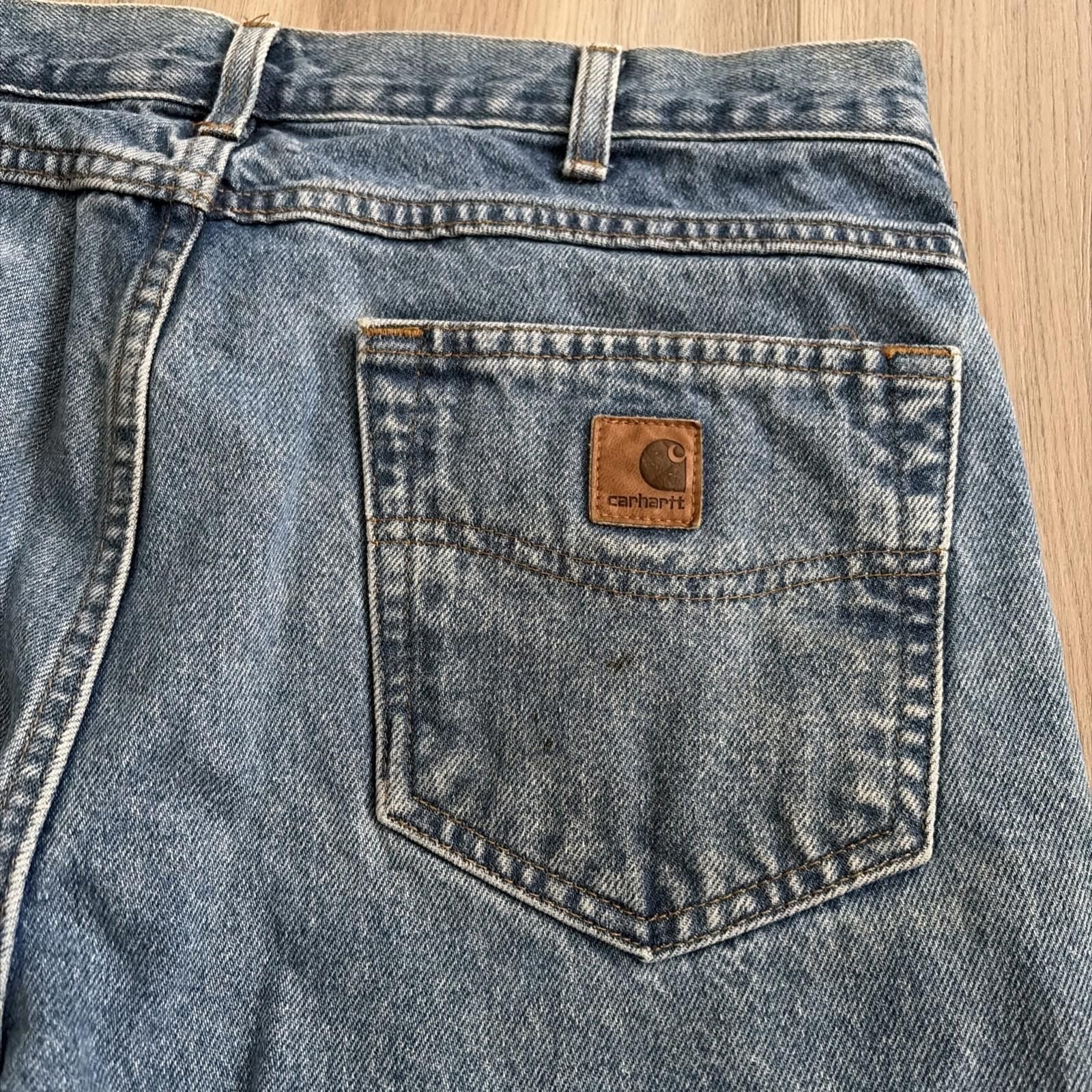 Carhartt Carhartt Dungaree Fit Carpenter Jeans Mens Size 34x36 Blue Size US 38 / EU 54 - 7 Thumbnail