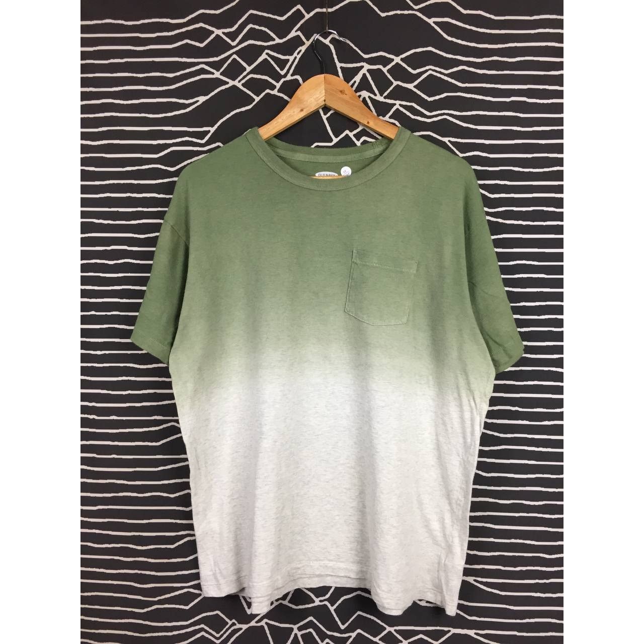 Old Navy × Vintage Old Navy Dip Dye Pocket Crew Neck Soft Washed Tee Size US M / EU 48-50 / 2 - 1 Thumbnail