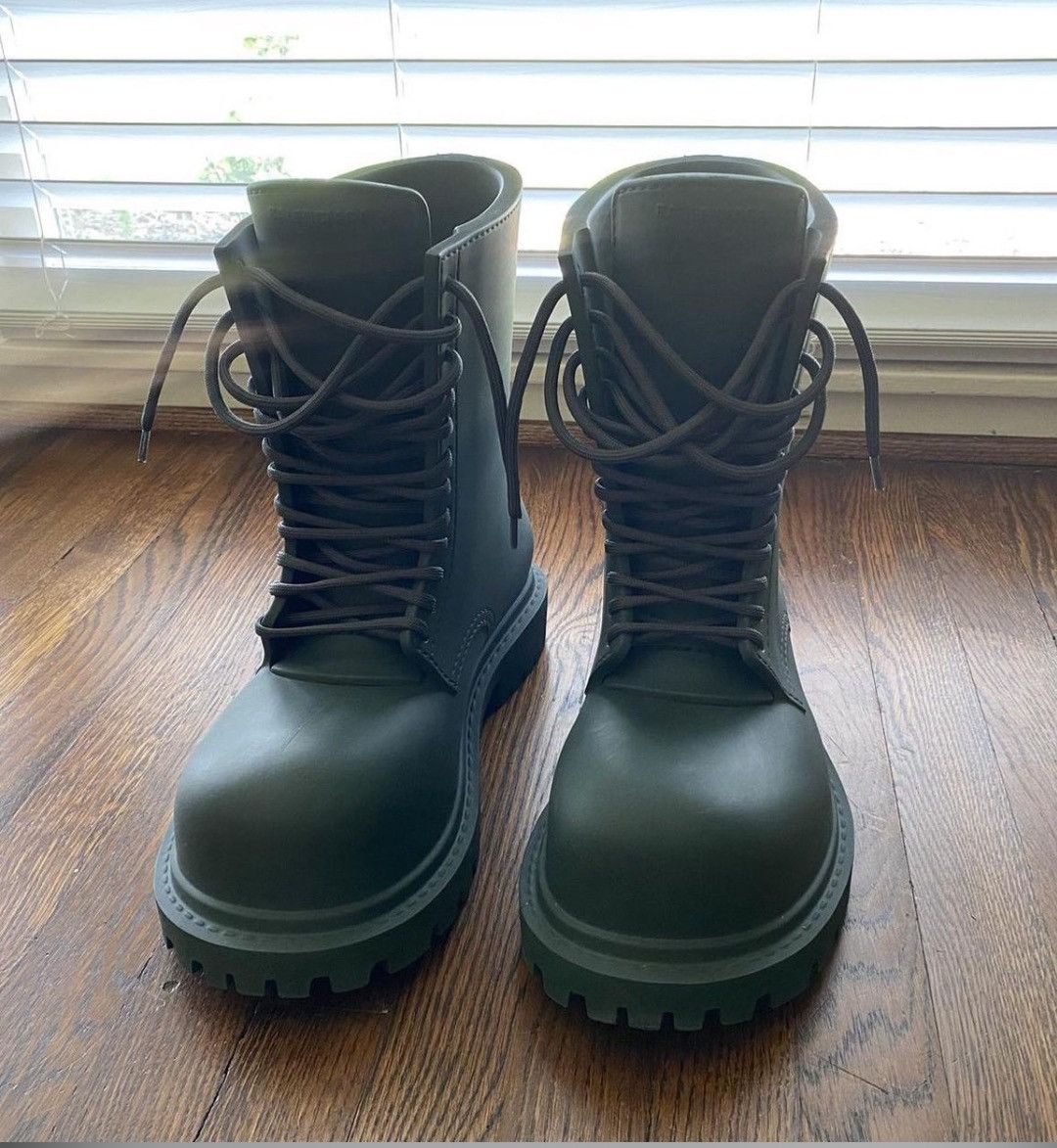 Balenciaga Steroid Dark Khaki Boots