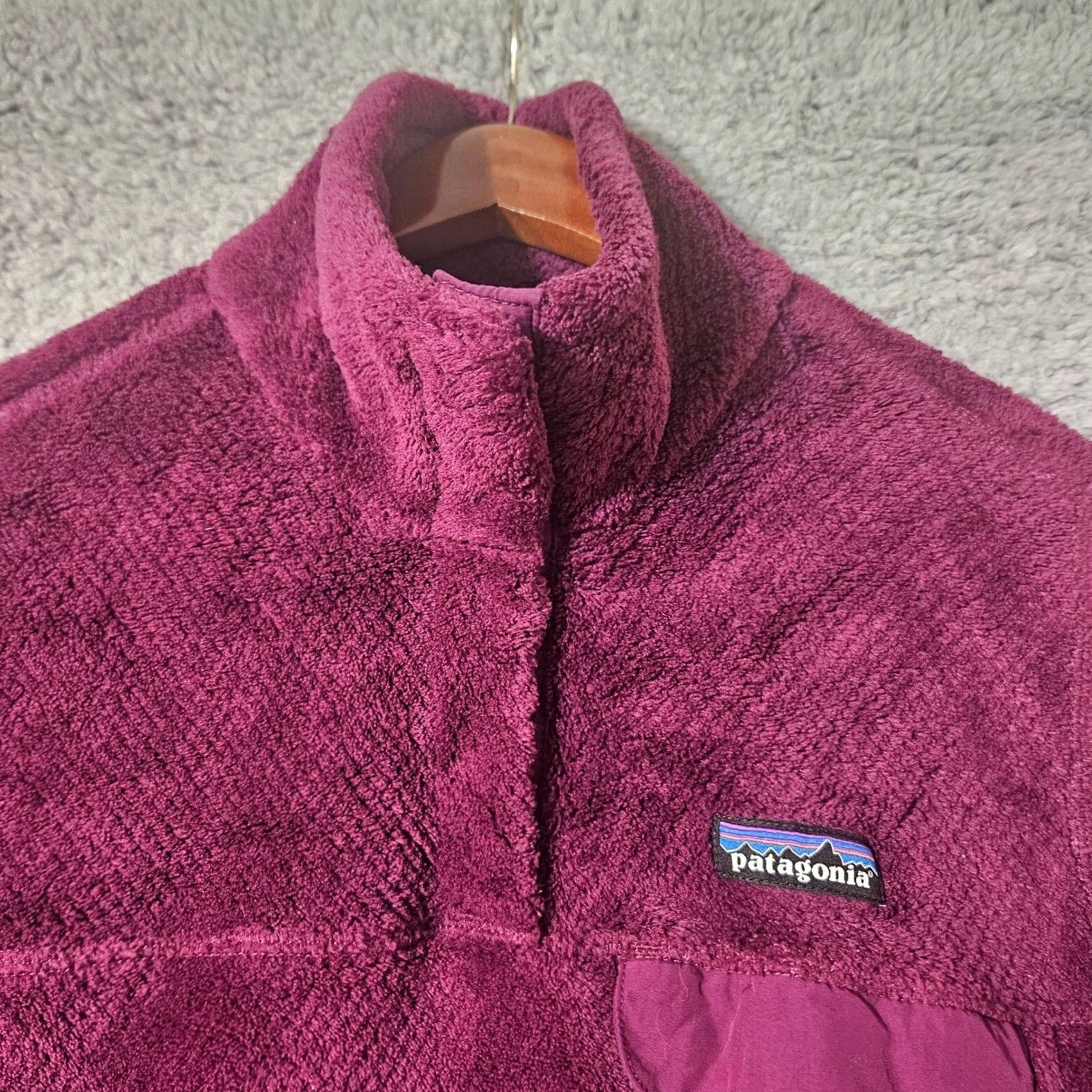 Patagonia Patagonia Women's Re-Tool Snap-T Pullover Purple Medium Polartec Ikat 25442 Coat Size M / US 6-8 / IT 42-44 - 2 Thumbnail