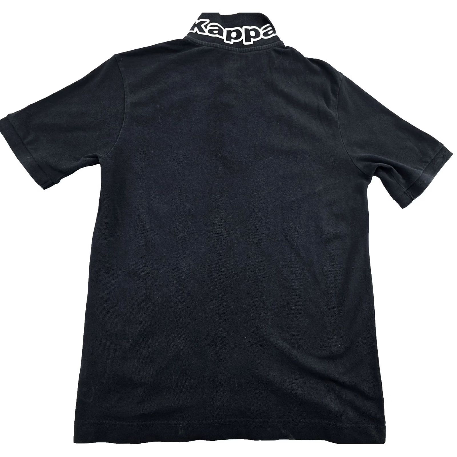 Kappa Kappa Mens Black Cotton Polo Shirt Large Short Sleeve Logo L Size US L / EU 52-54 / 3 - 2 Thumbnail