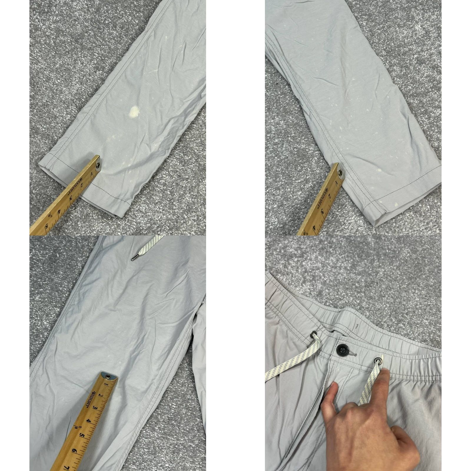 Vuori Vuori Technical Climber Pants Mens Small Gray Stretch Drawstrings Straight Leg Size US 29 - 8 Thumbnail