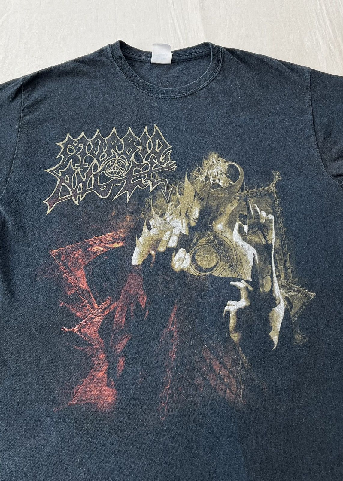 Band Tees Vintage 2011 Morbid Angel Illud Divinum Insanus Death Metal Size US M / EU 48-50 / 2 - 4 Thumbnail