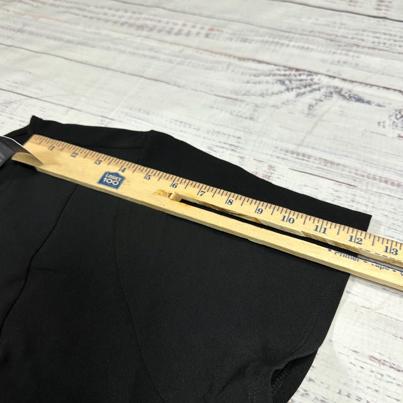 Vintage Lane Bryant Womens Blouse Shirt Plus 30/32 Black Cap Sleeve Tie Waist Back Zip New Size 4XL / US 24-26 - 3 Thumbnail