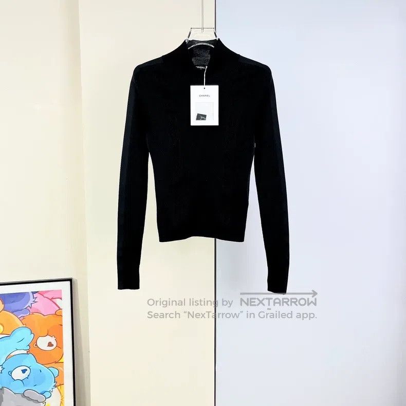 Chanel Chanel 24N Ski Series Black Pullover Sweater Size XS / US 0-2 / IT 36-38 - 2 Thumbnail