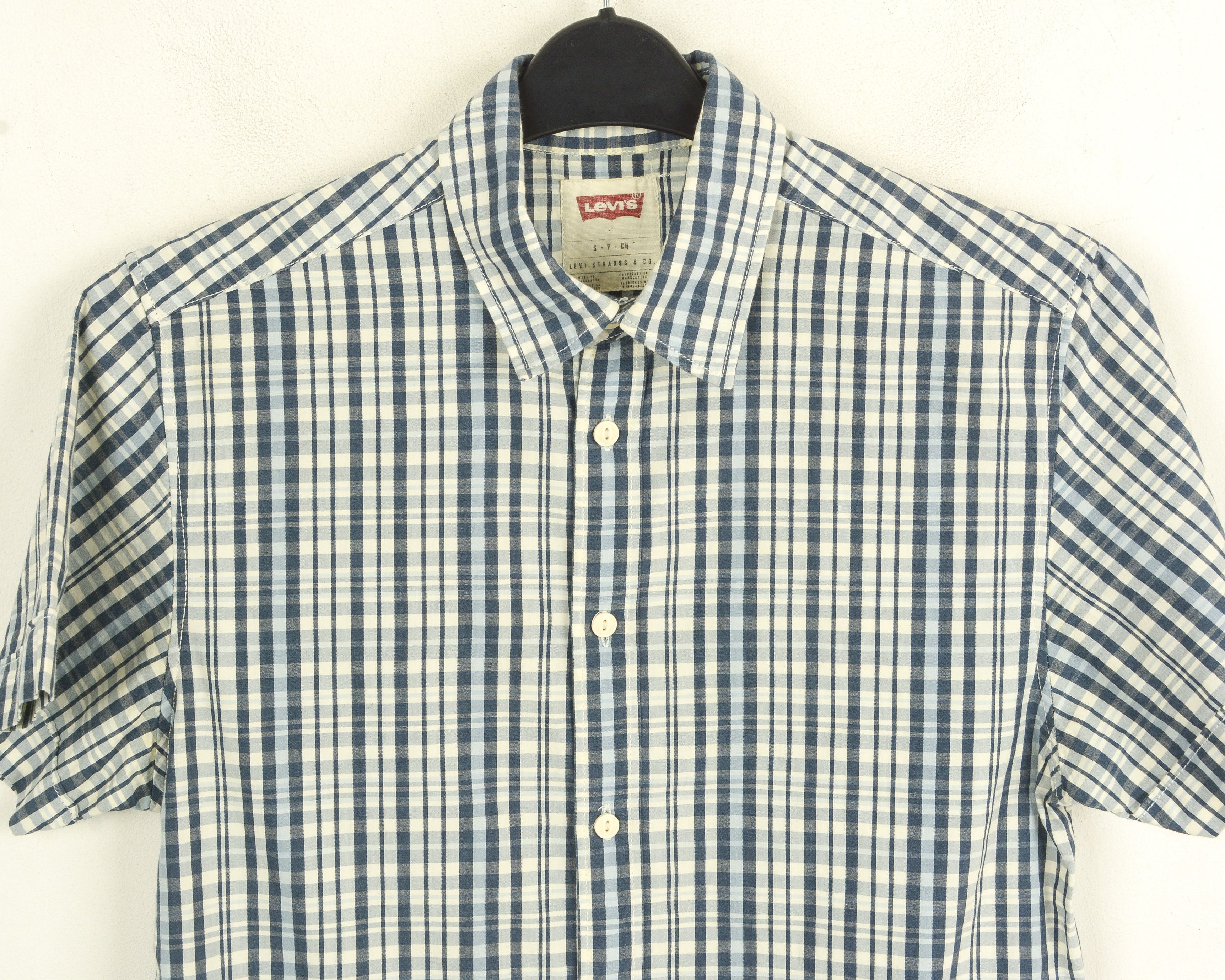 Levi's LEVI'S Casual Shirt Formal Short Sleeve plaid check Top Tee Size US S / EU 44-46 / 1 - 2 Thumbnail