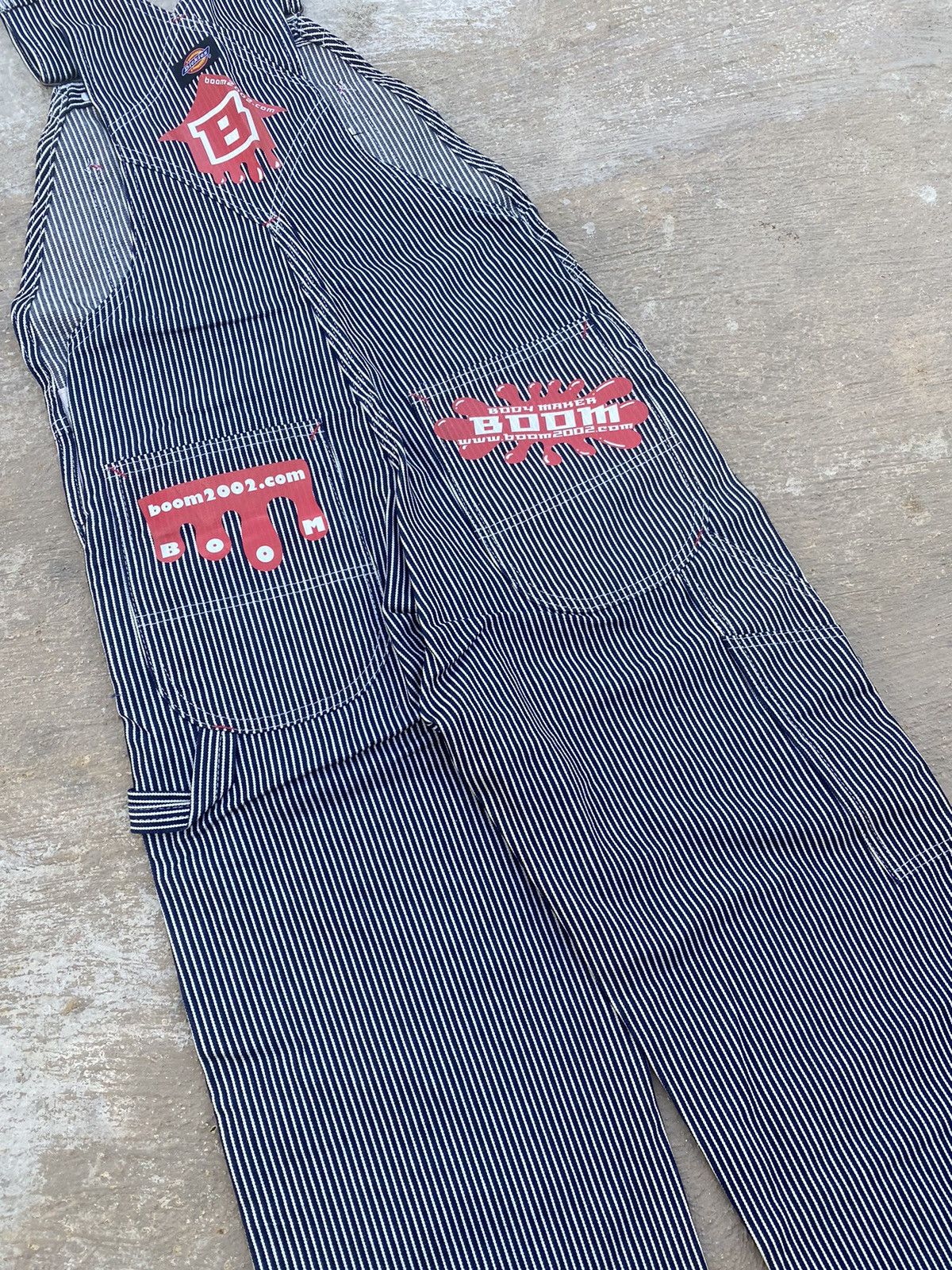 Japanese Brand 🔥 Rare 🔥 Vintage Y2K Dickies Hickory Stripe Overalls Size US 30 / EU 46 - 11 Thumbnail