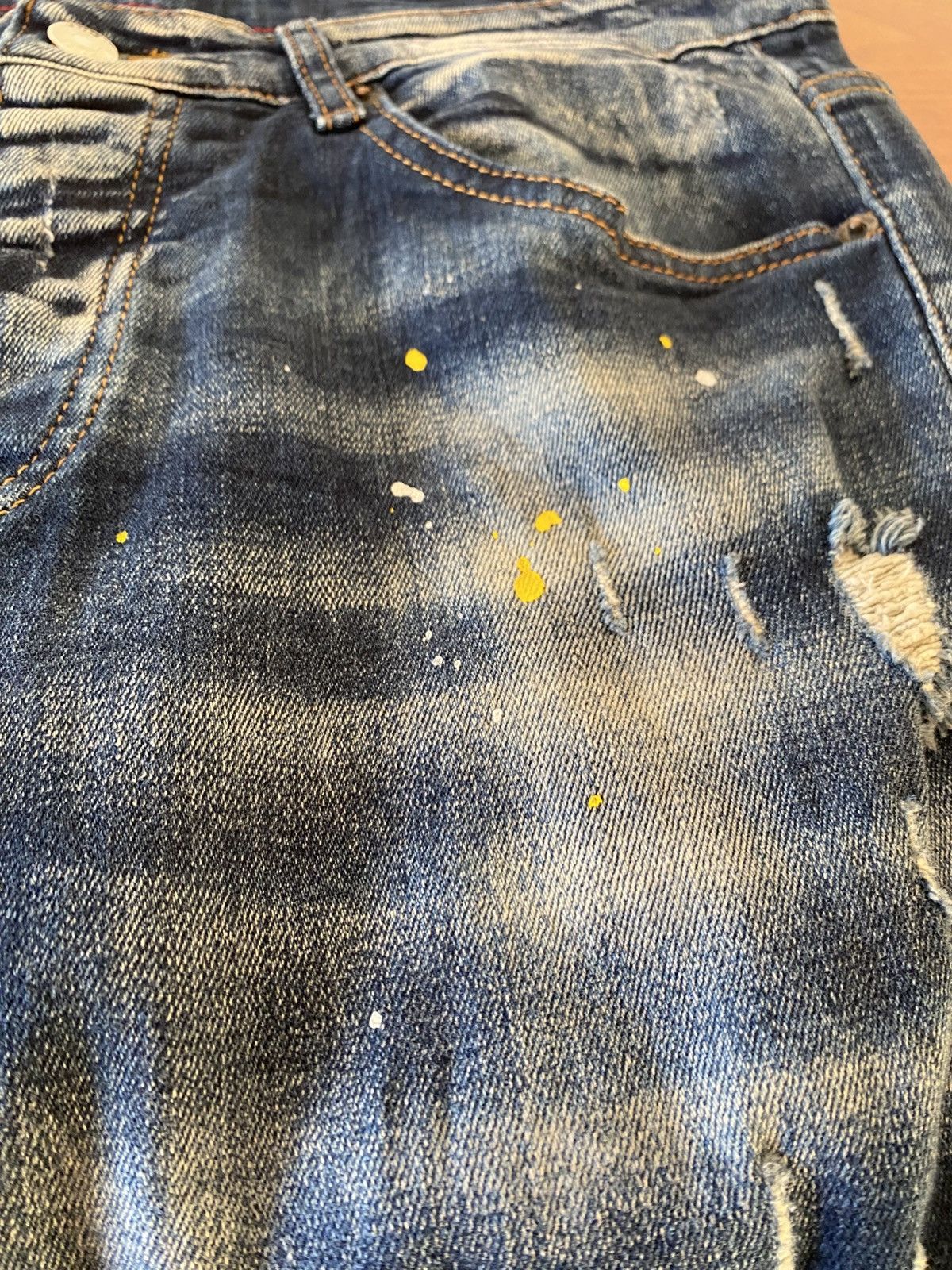 Dsquared2 DS2 Paint Distressed ICON Jeans Size US 34 / EU 50 - 3 Thumbnail