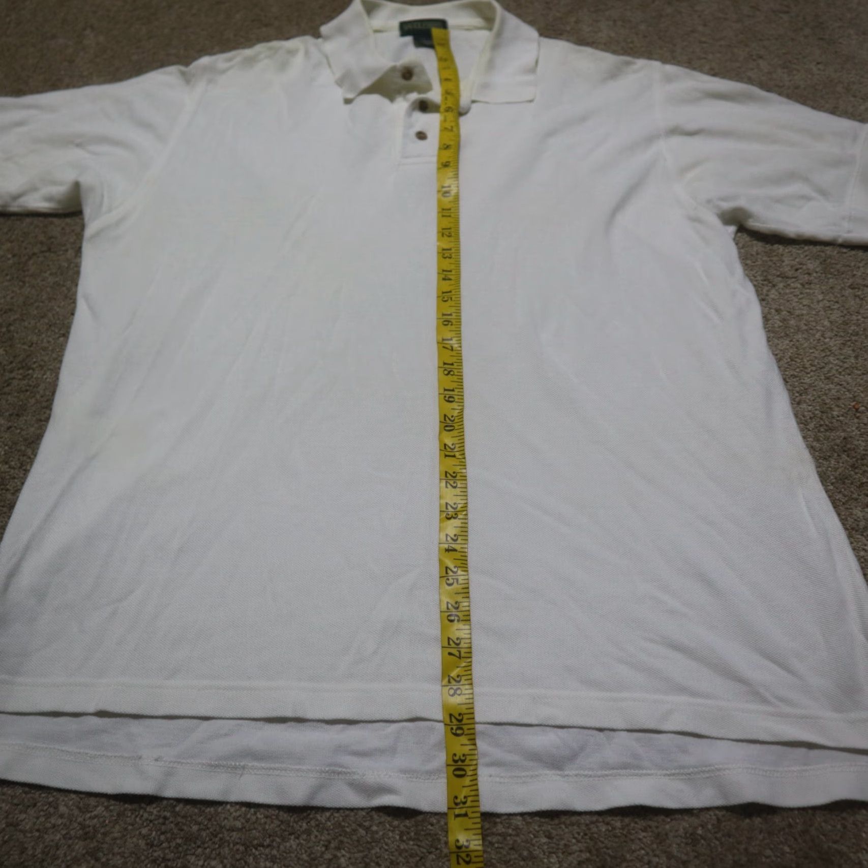 Vintage Saddlebred Polo Shirt Short Sleeve Adult Mens Size L White Cotton Blend Shirt Size US L / EU 52-54 / 3 - 6 Thumbnail