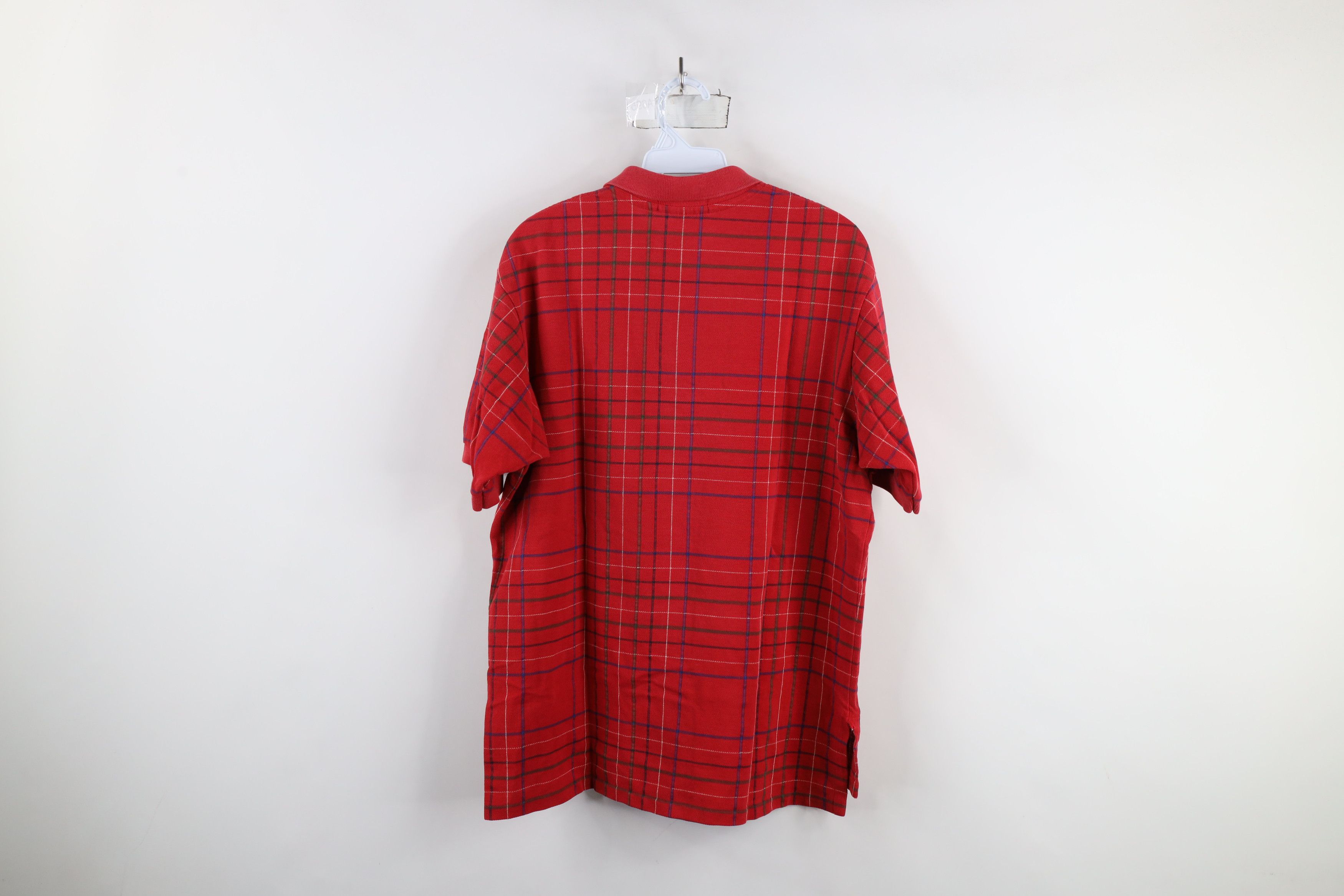 Ralph Lauren × Vintage Vintage 90s Ralph Lauren Short Sleeve Polo Shirt Plaid USA Size US L / EU 52-54 / 3 - 12 Thumbnail