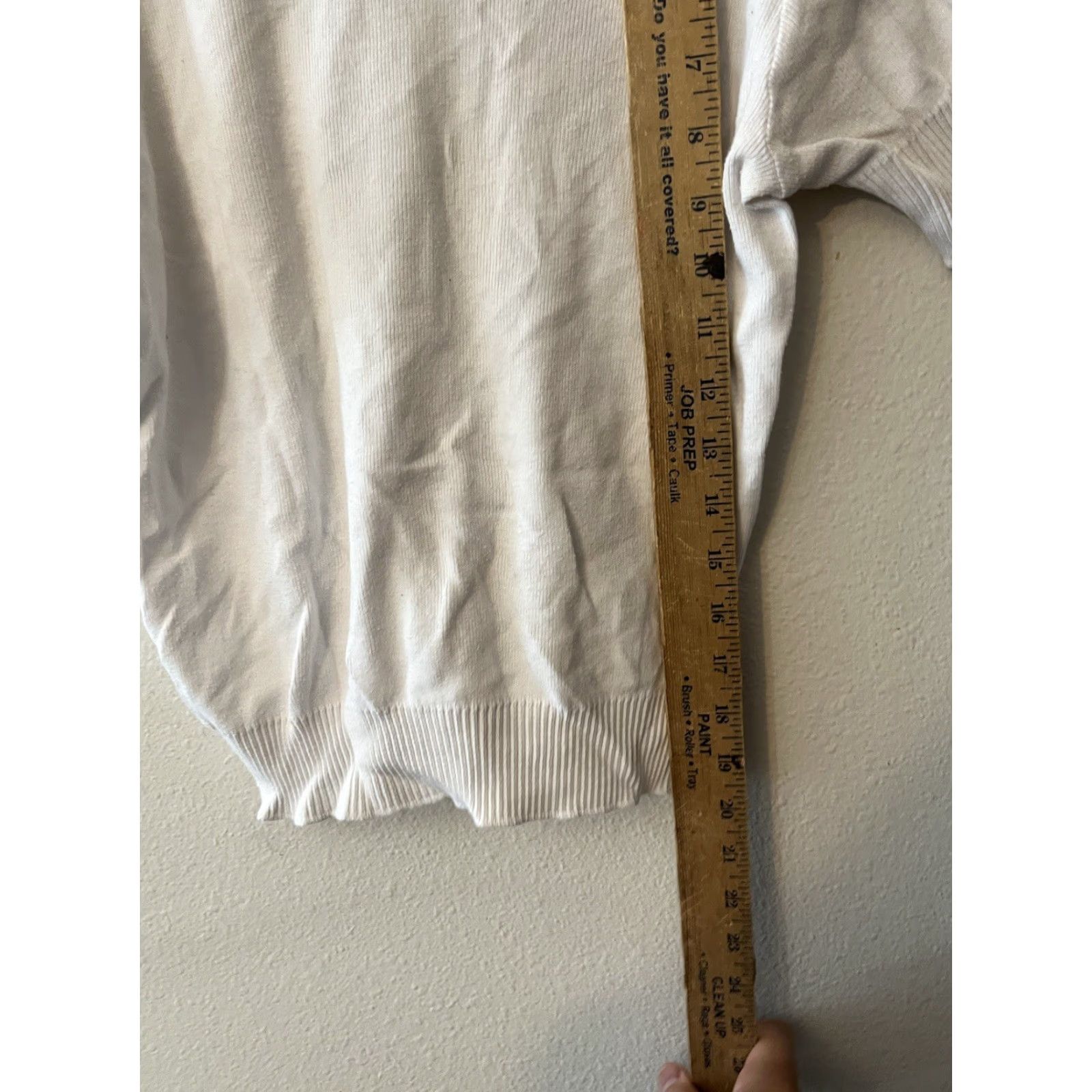J.Crew VINTAGE? No — J.CREW White V-Neck Short Sleeve Knit Tee Top Women's XS Pullover T-Shirt 100% Cotton Basic Casual Summer 2010s Womens Size XS / US 0-2 / IT 36-38 - 5 Thumbnail