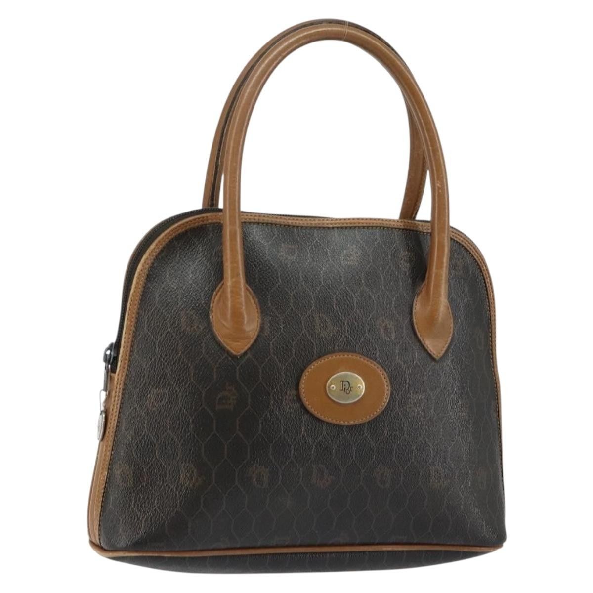 Dior Christian Dior Vintage Honeycomb Handbag Canvas Leather Size ONE SIZE - 1 Thumbnail