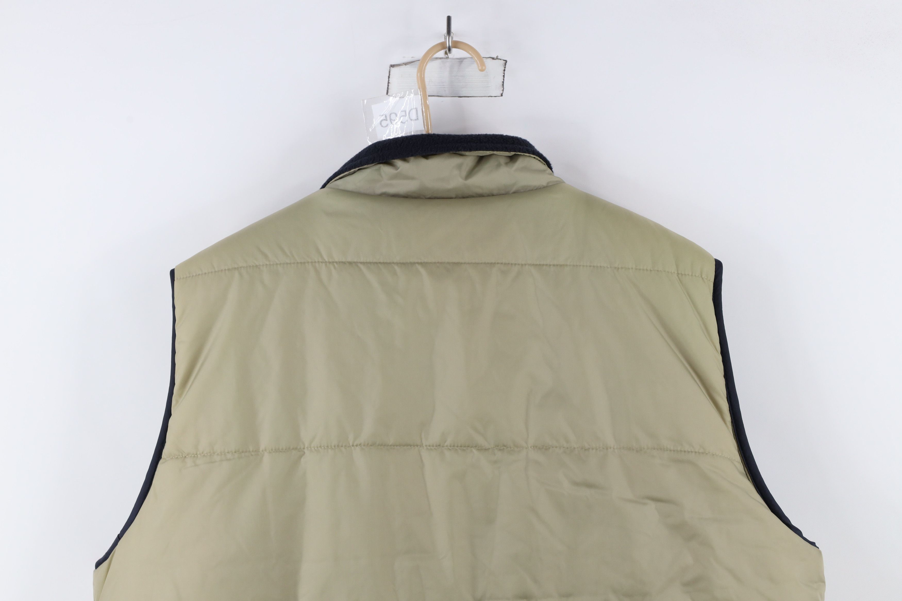 Vintage Vintage 90s Streetwear Reversible Vest Jacket Beige Blue Size US XL / EU 56 / 4 - 6 Thumbnail