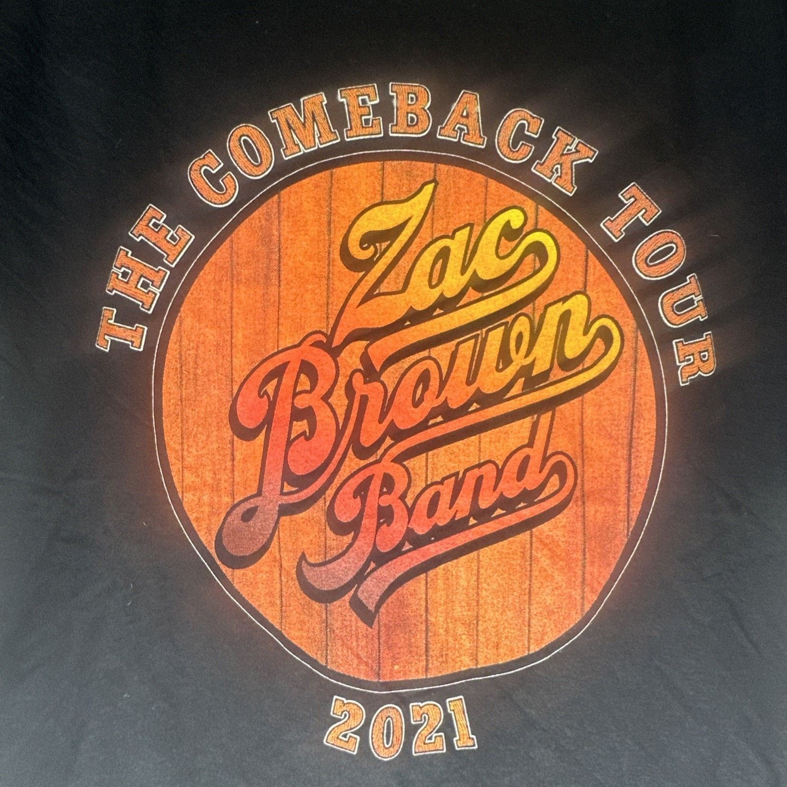 Fruit Of The Loom Zac Brown Band Shirt Mens Extra Large The Comeback Tour 2021 Size US XL / EU 56 / 4 - 2 Thumbnail