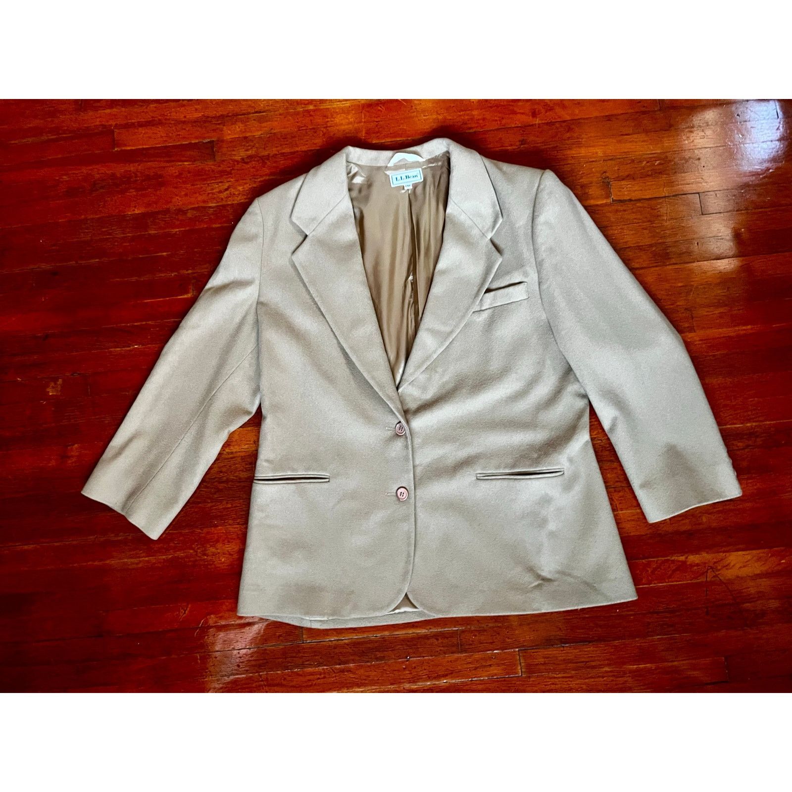 L.L. Bean Vintage 90s L.L.Bean Brown Wool Blazer Suit Jacket 14P Large Size L / US 10 / IT 46 - 1 Thumbnail