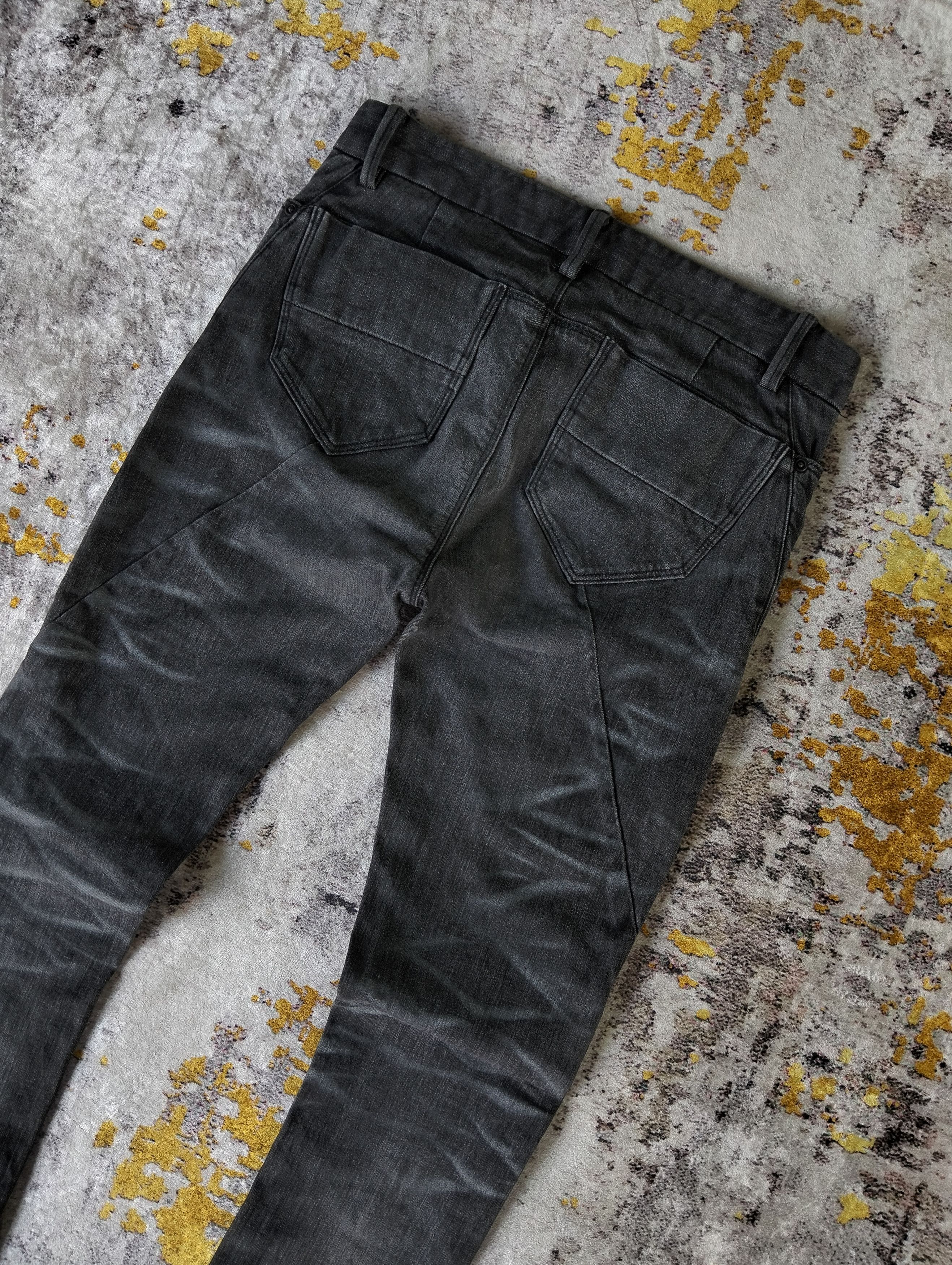 2000s Johnny Wolf Skinny Denim Clawmark Leg Zip Jeans