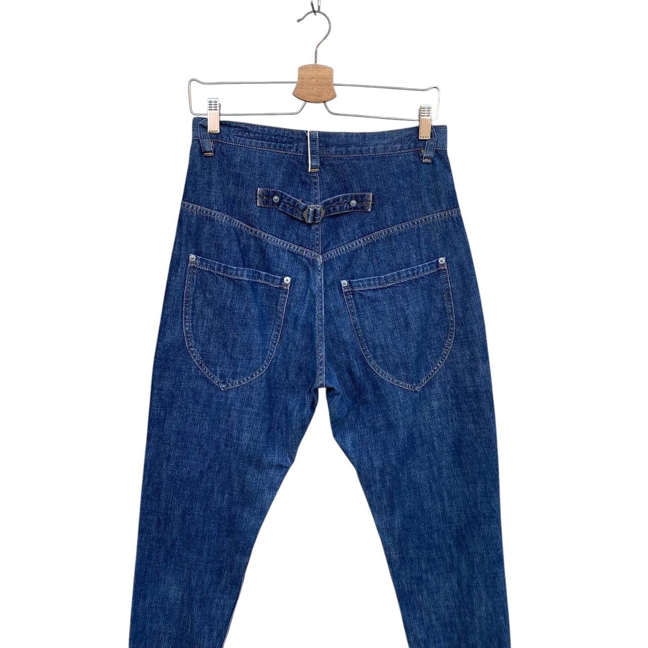 Issey Miyake SUNAOKUWAHARA JAPAN SHORT ANKLE CUT DENIM Size US 30 / EU 46 - 4 Thumbnail
