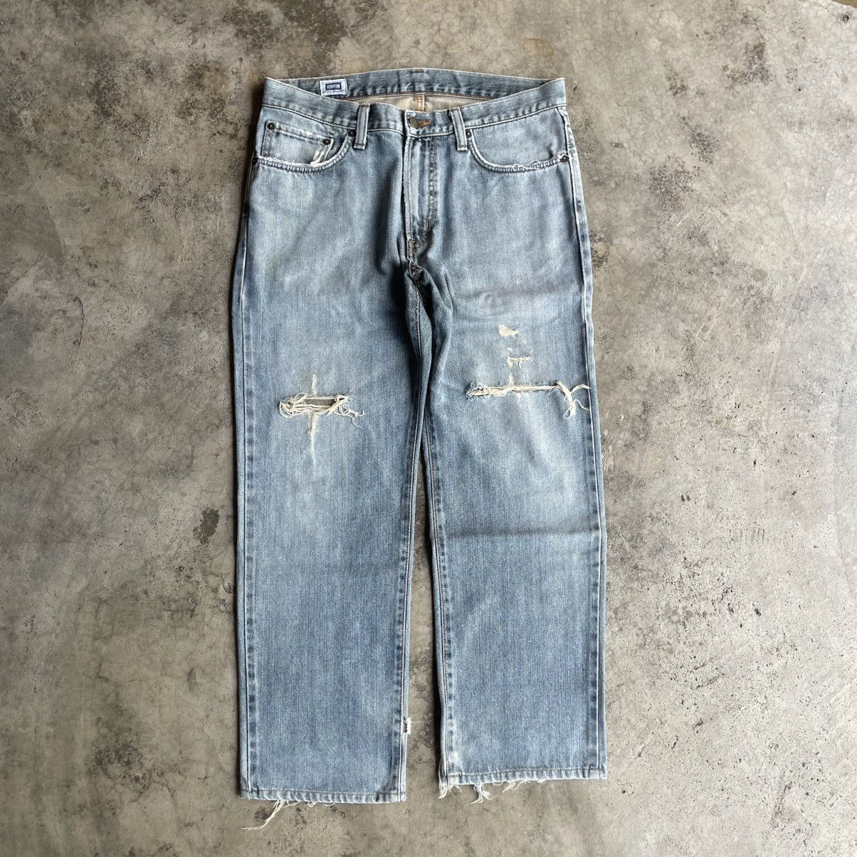 Edwin 🔥Vintage Edwin 404 Stoned Washed Ripped Distress Denim Jeans Size US 34 / EU 50 - 1 Thumbnail