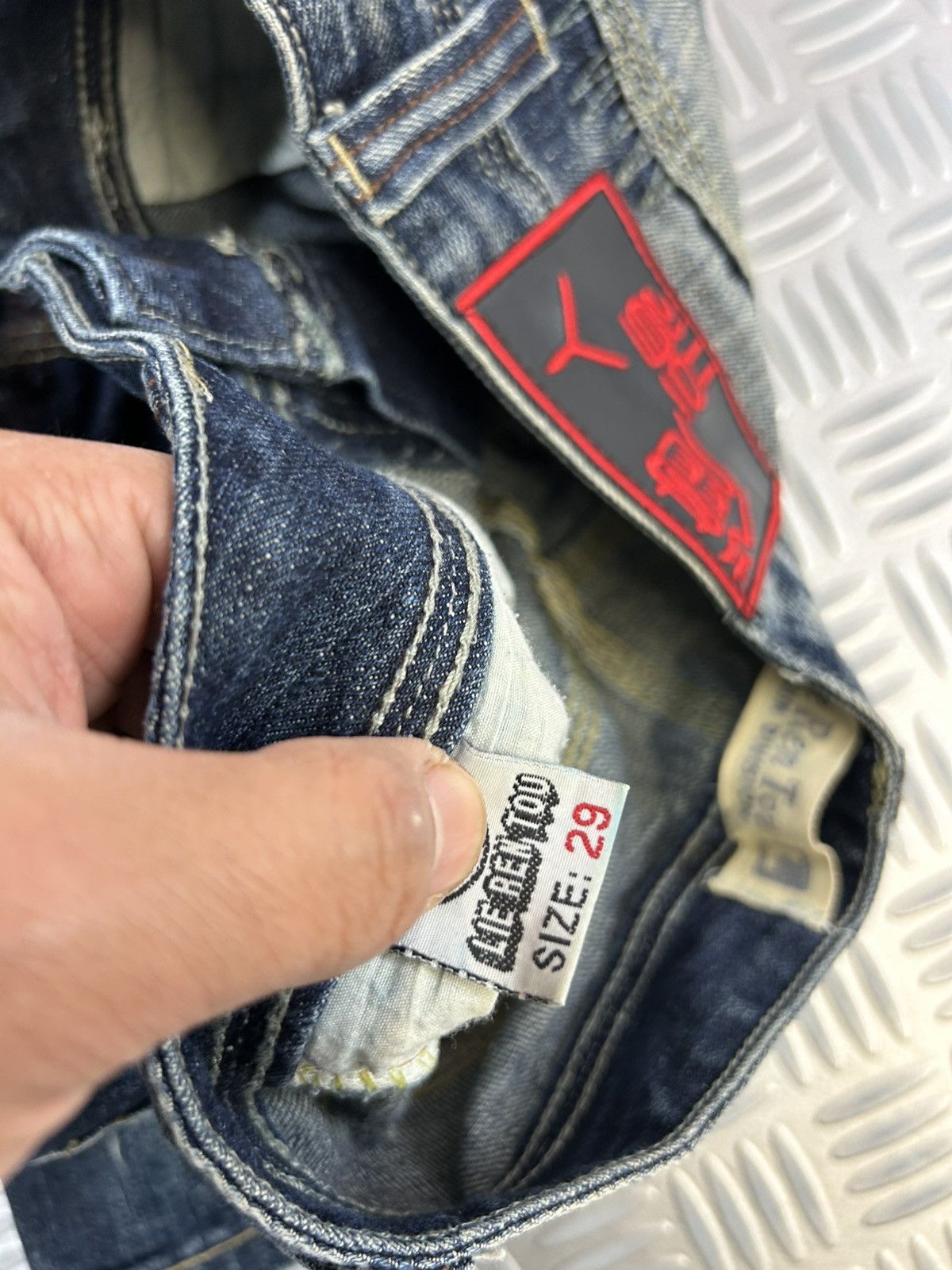 Japanese Brand × Jean × Vintage Y2K flared stone washed Japanese branded jeans lie ren tou r Size US 28 / EU 44 - 9 Thumbnail