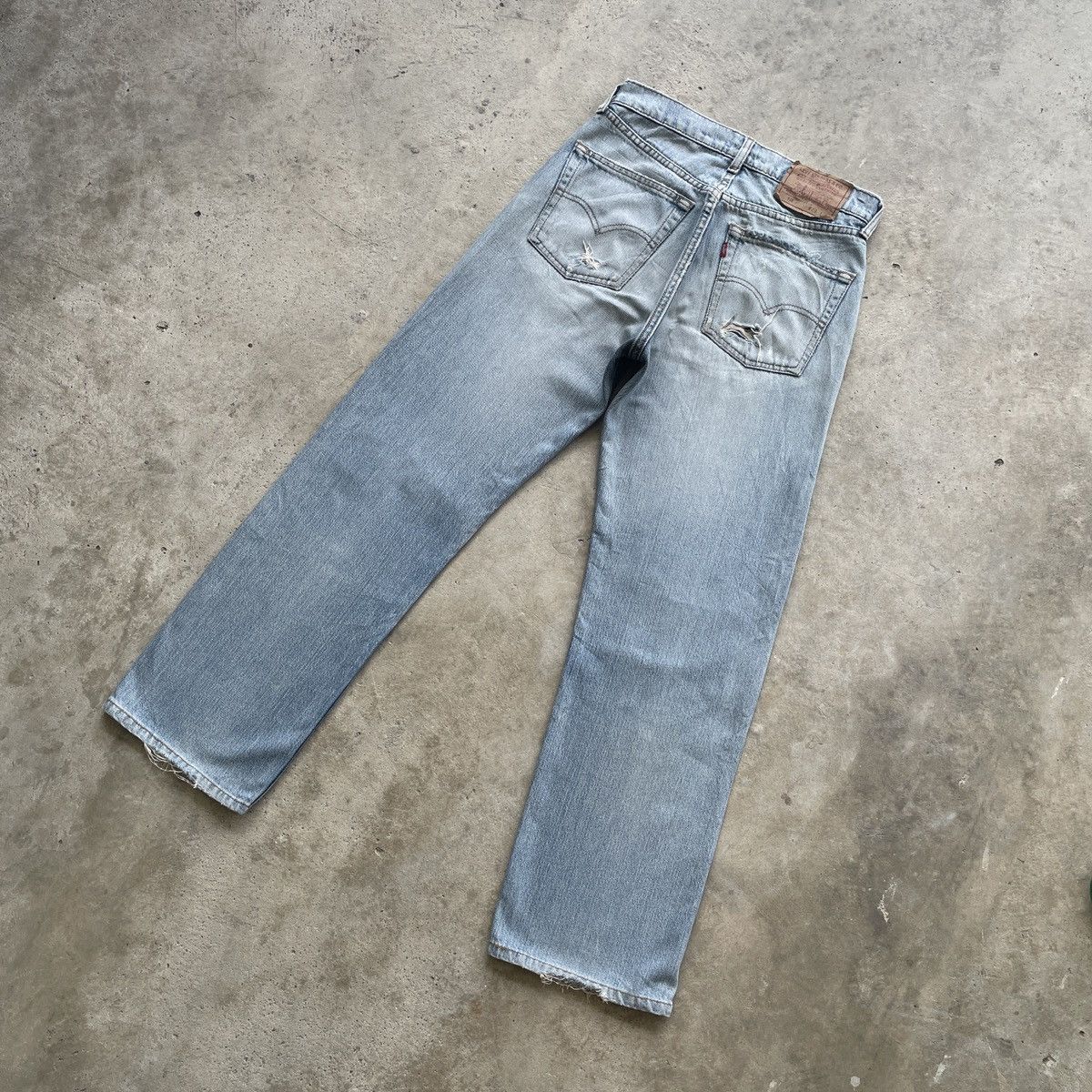 Levi's Vintage Clothing Vintage Levi’s 512 Wash Distressed Jeans Faded Denim Pants Size US 28 / EU 44 - 13 Thumbnail