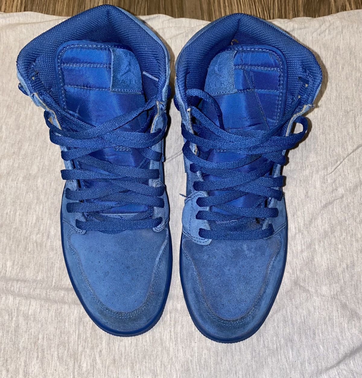 Nike Jordan 1 Retro High Blue Suede Size US 9.5 / EU 42-43 - 3 Thumbnail